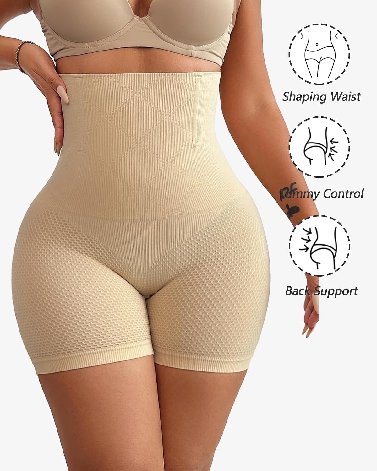 Sliot Tummy Control High Waisted Shapewear Shorts — image 5
