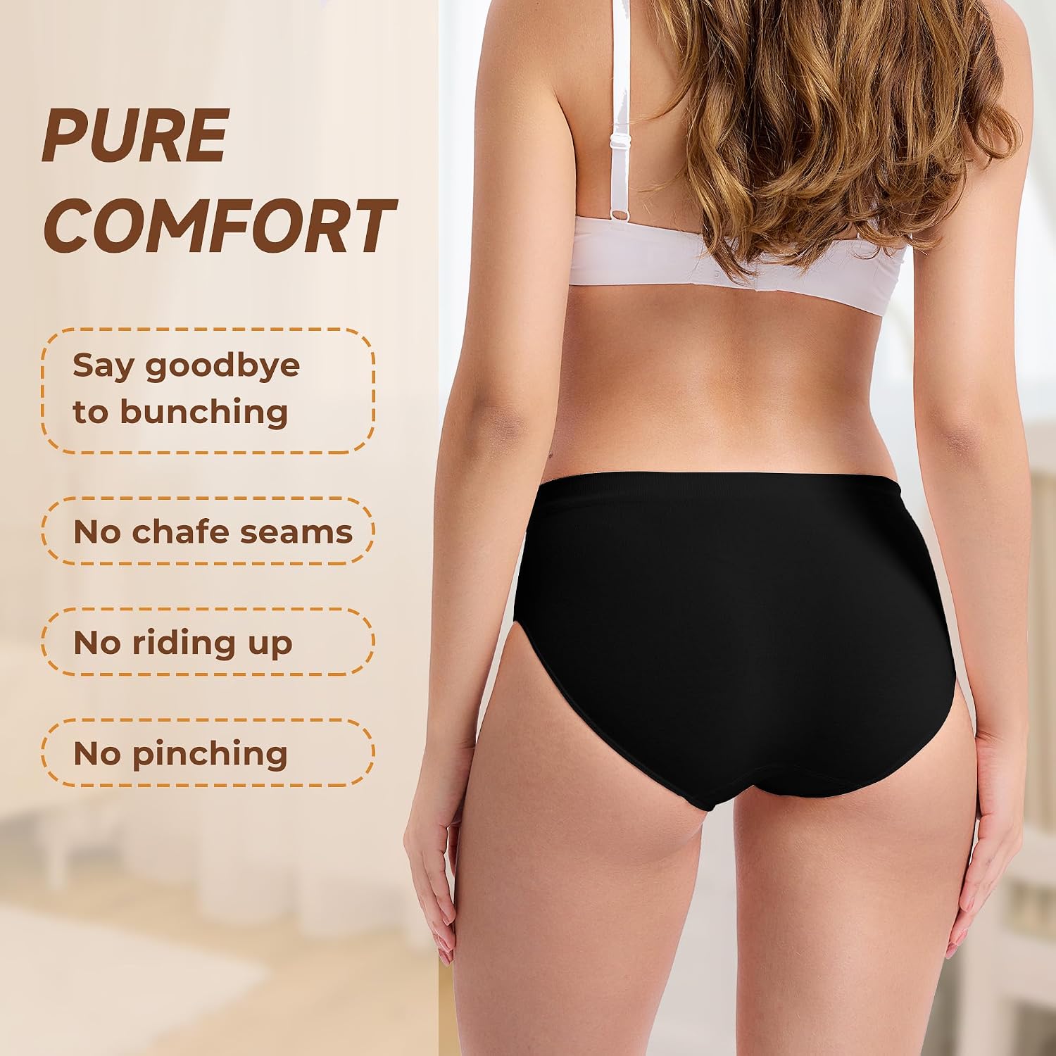 BAMBOO COOL Seamless Bikini Panties 6-Pack — image 6