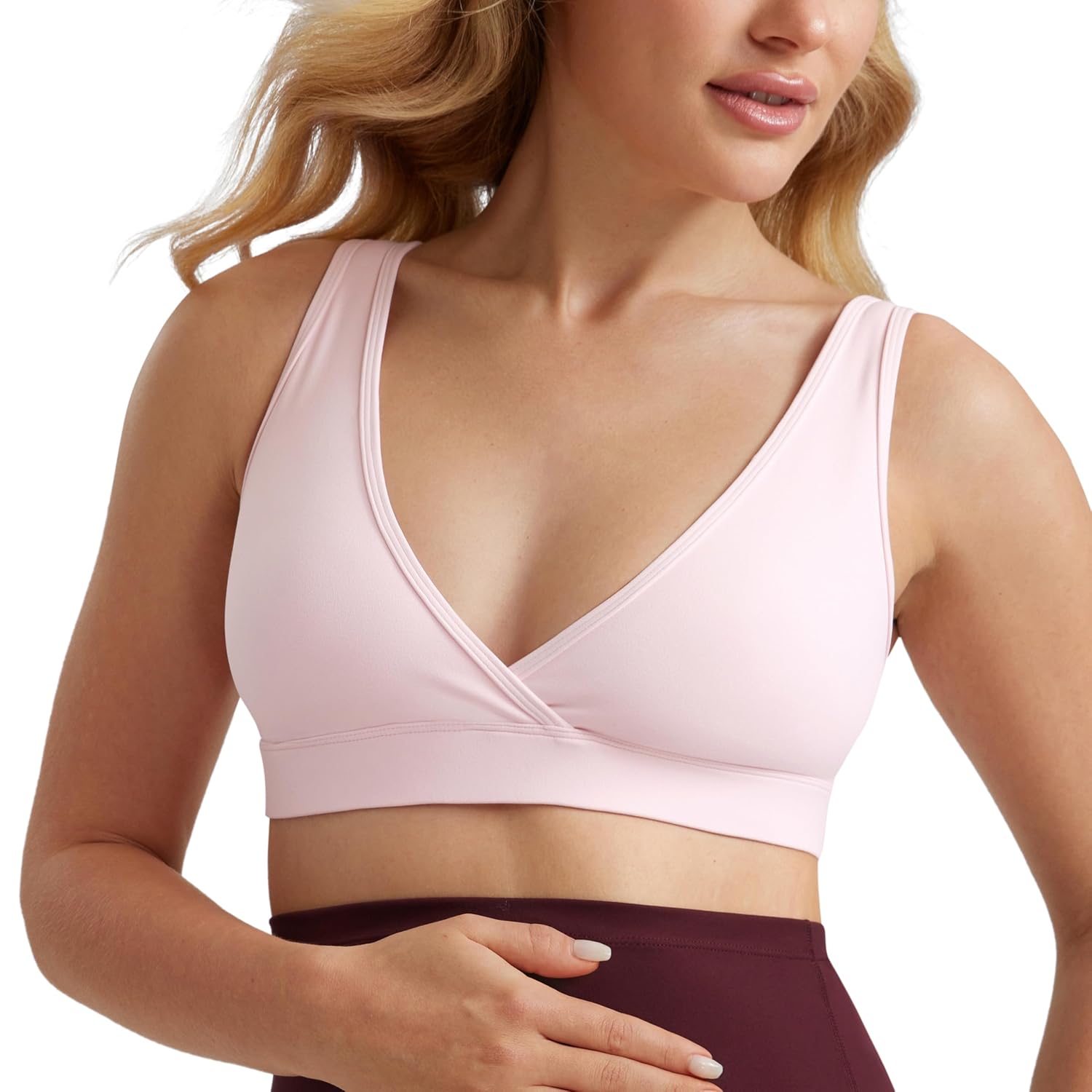 CRZ YOGA Maternity V-Neck Nursing Bra — image 7