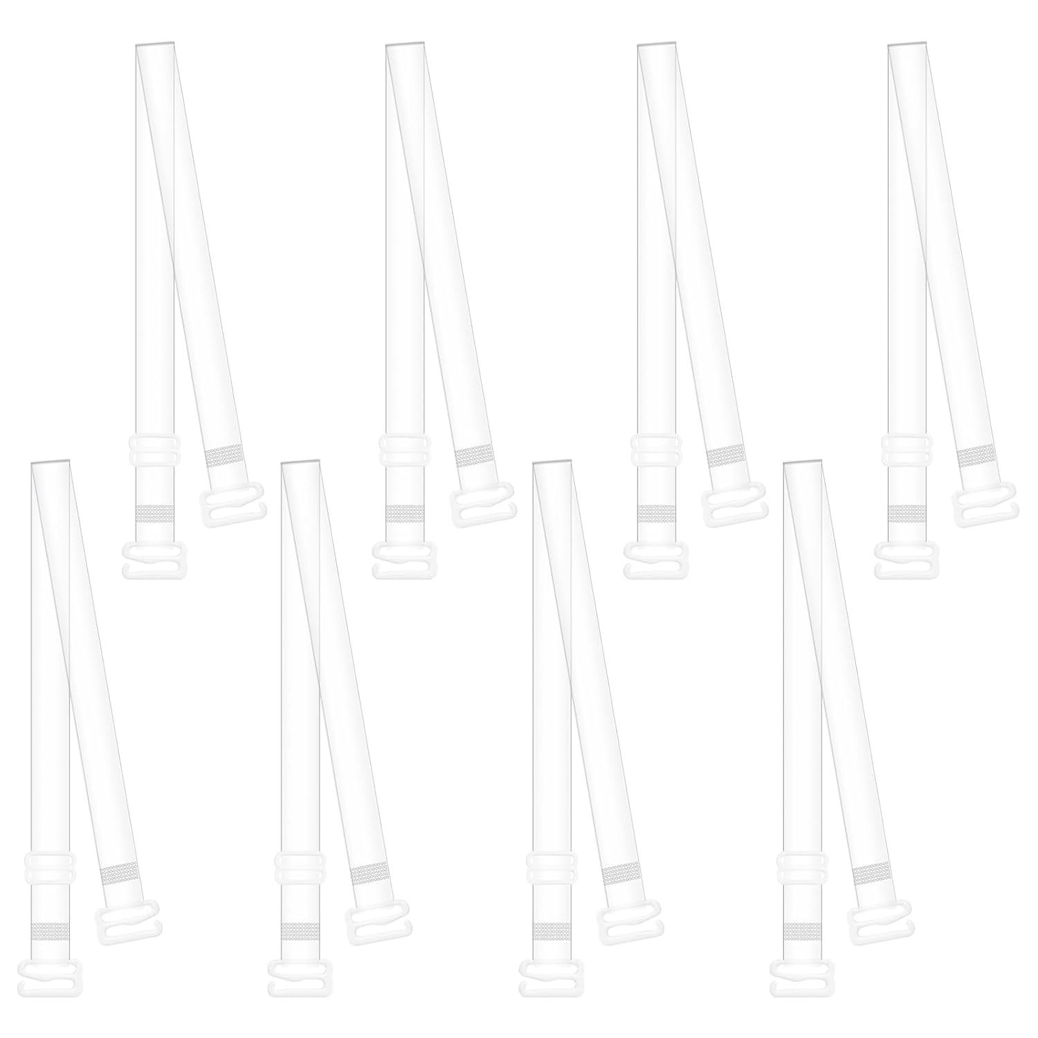 Qoaimu Adjustable Clear Invisible Bra Straps for Women