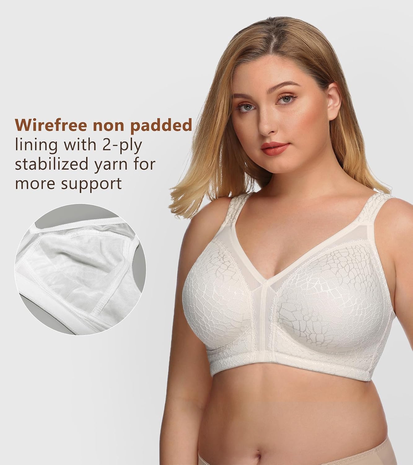DotVol Full Figure Minimizer Bra Wirefree — image 5
