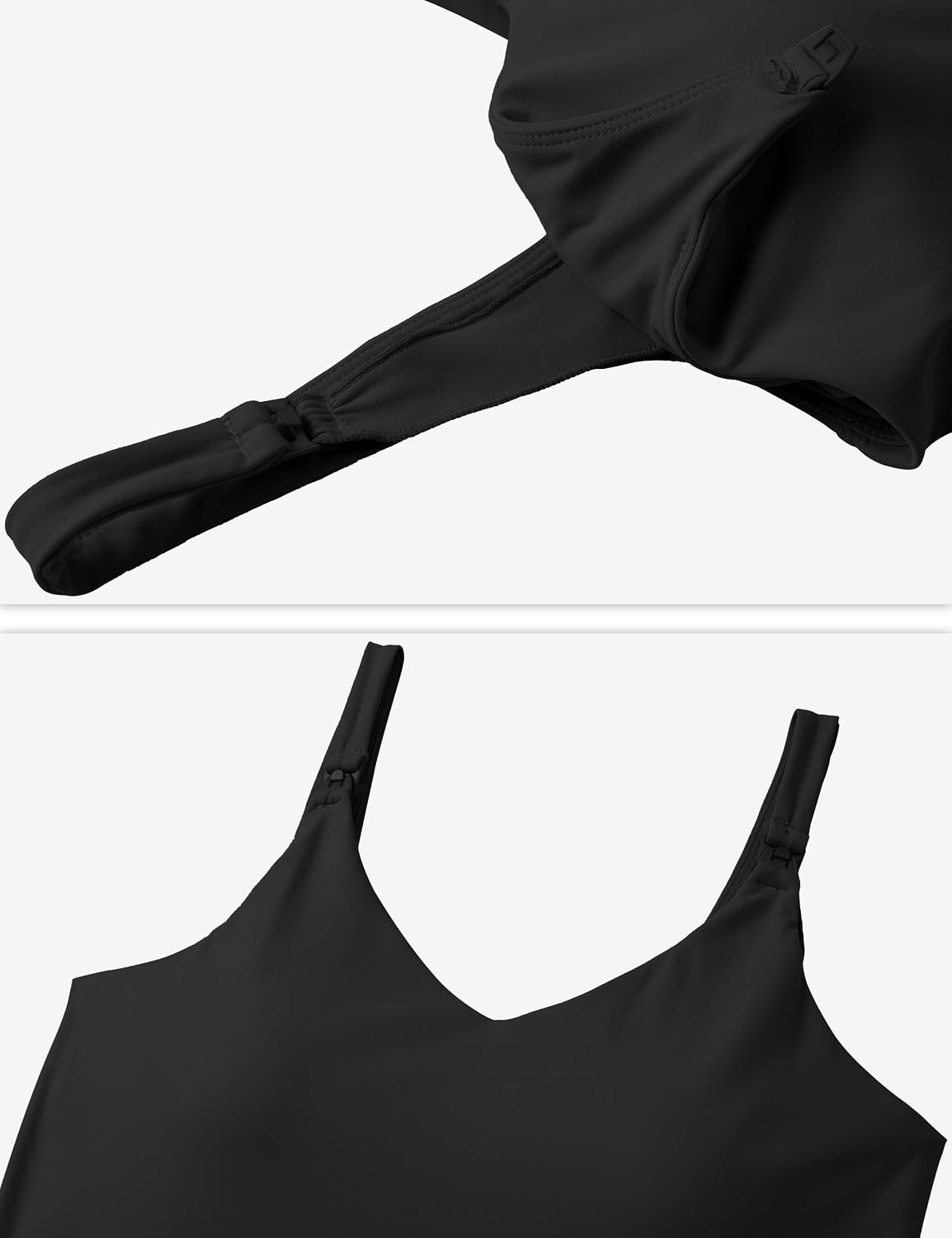 V VOCNI Women's Nursing Tank Top with Built-In Bra — image 3