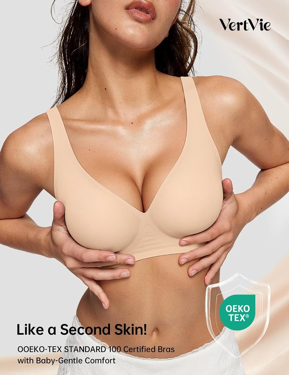 Vertvie Wireless Jelly Push Up Plunge Bra — image 4
