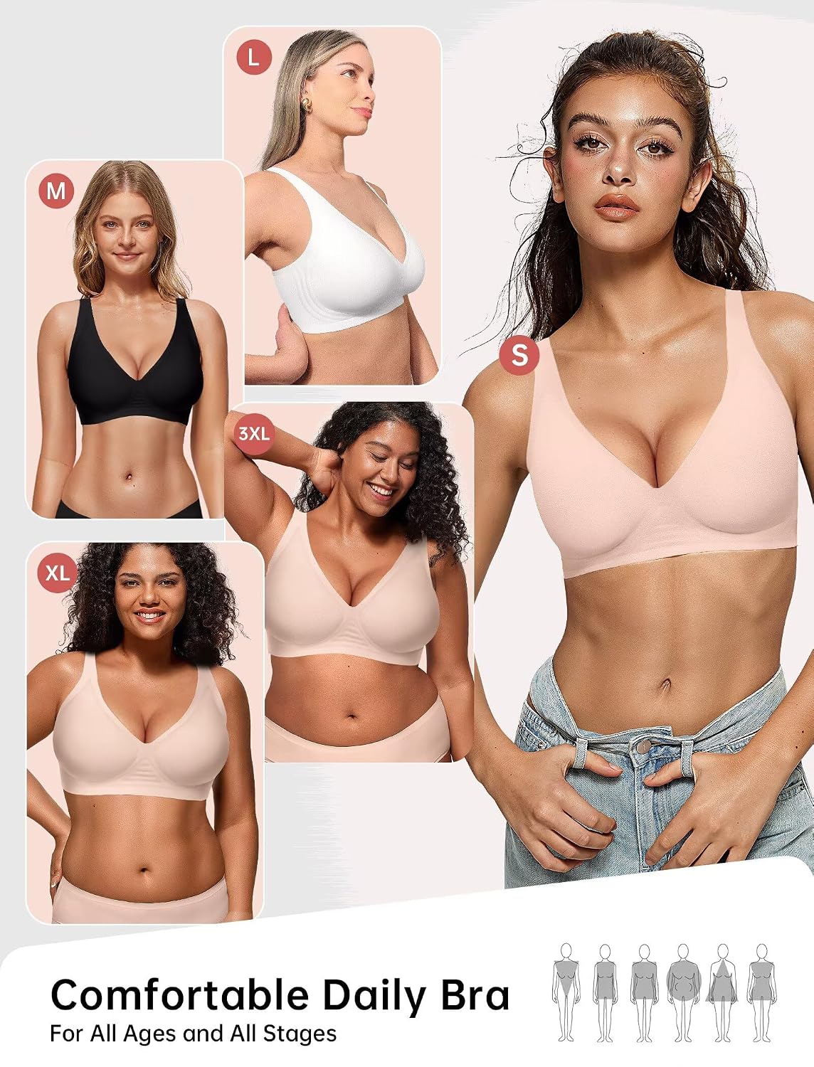 Vertvie Wireless Jelly Push Up Plunge Bra — image 6