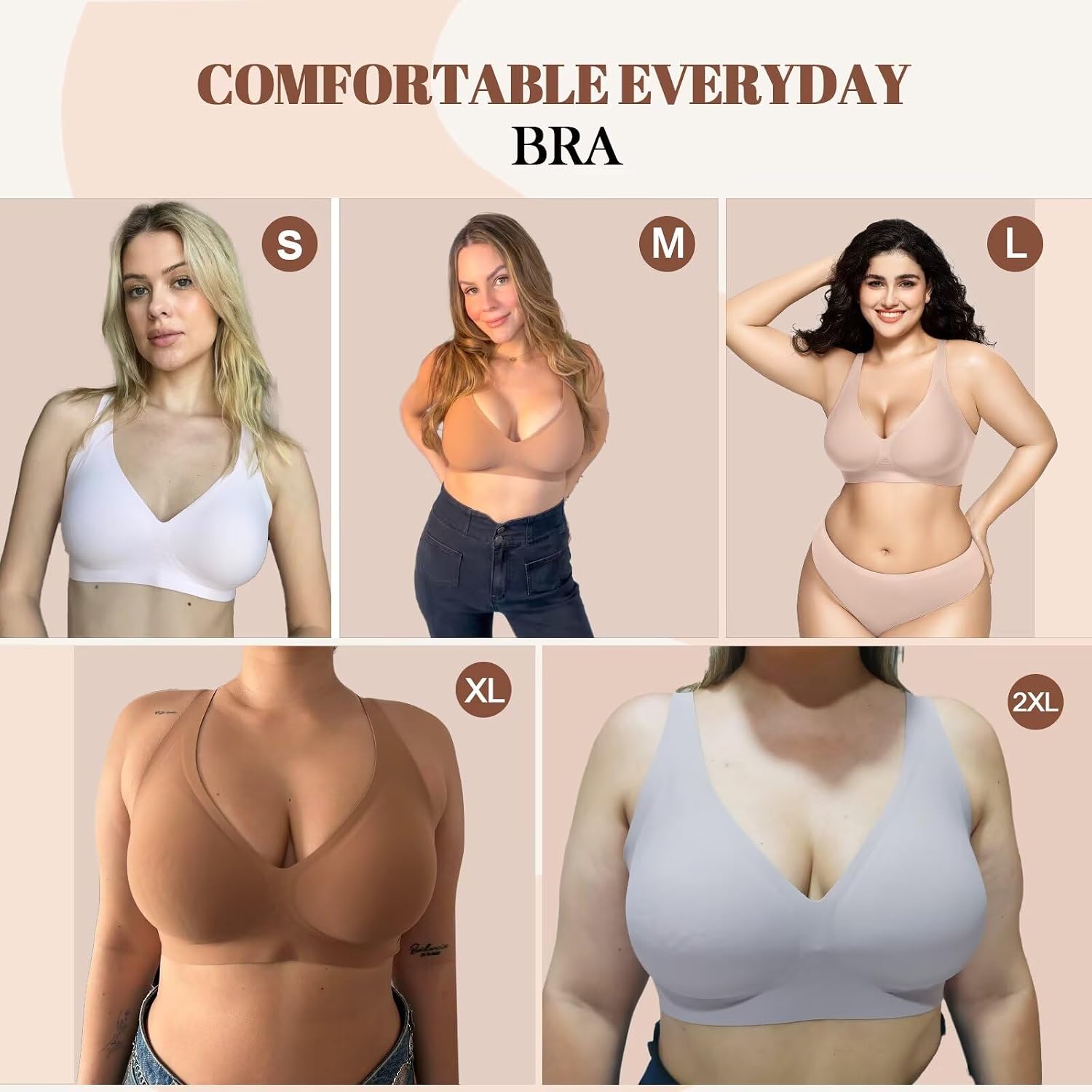 Vertvie Wireless Jelly Push Up Plunge Bra — image 7