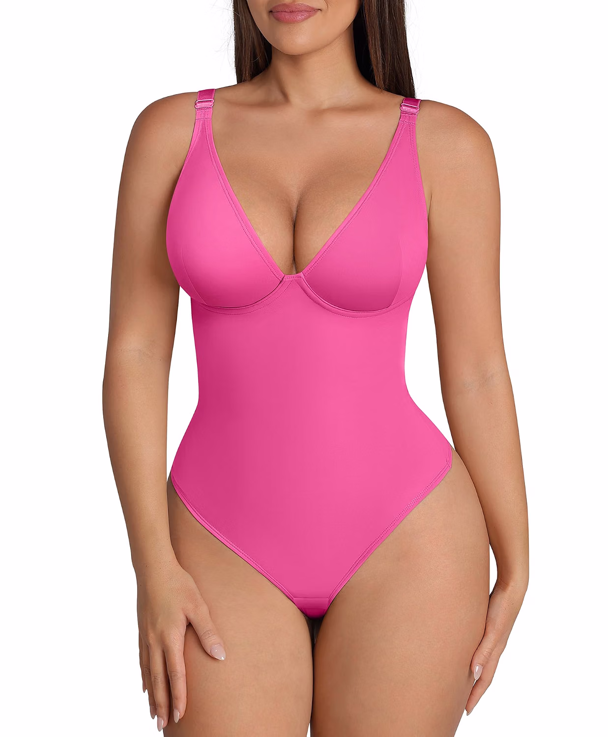 FeelinGirl Tummy Control Deep V Bodysuit — image 11
