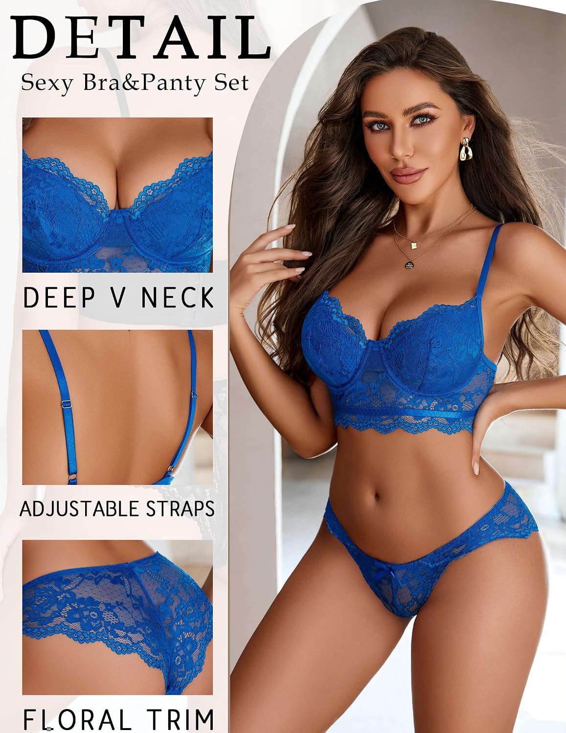 Avidlove Lace Push Up Bra and Panty Set — image 4