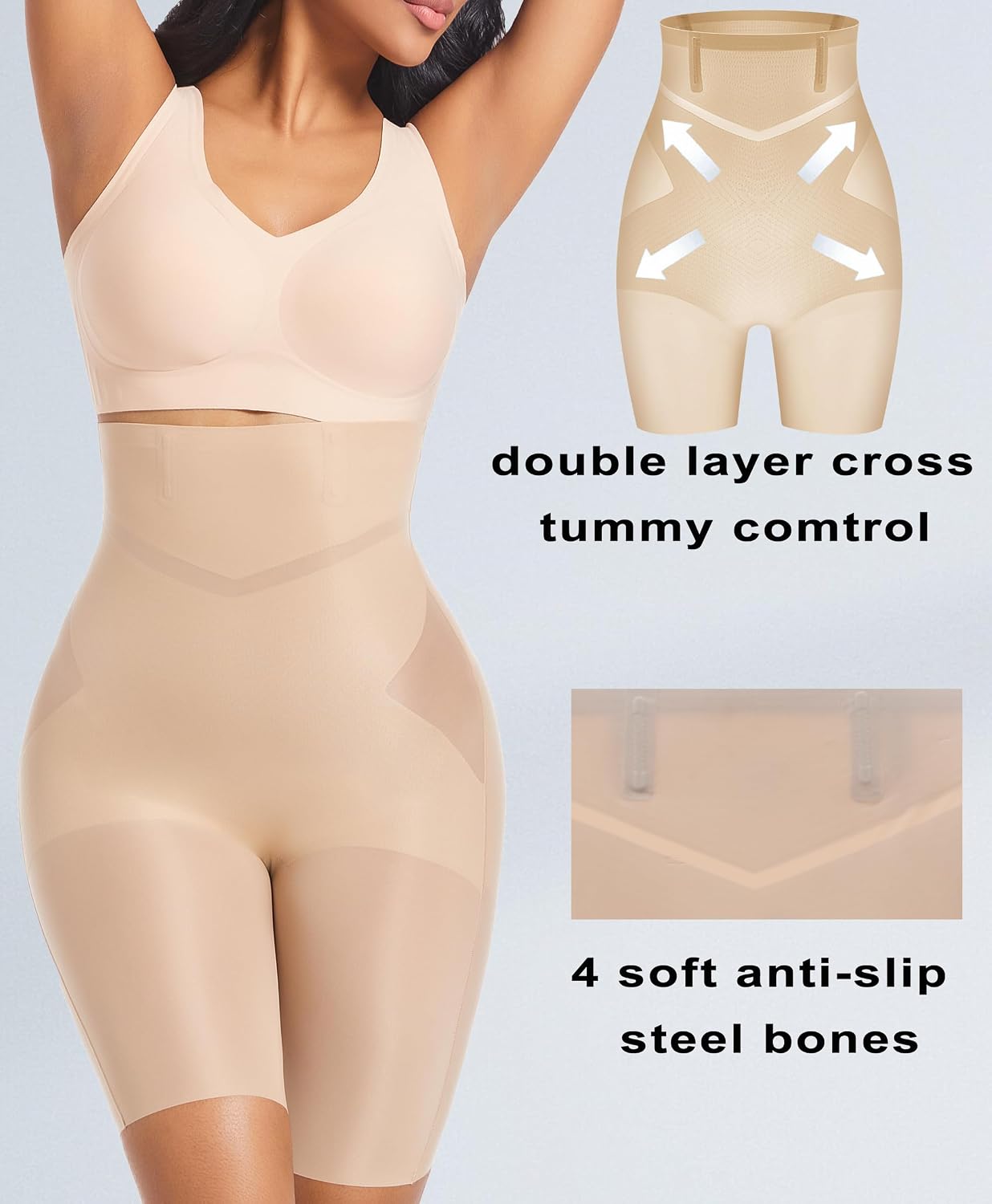 PRETTYWELL High Waisted Tummy Control Shorts — image 3