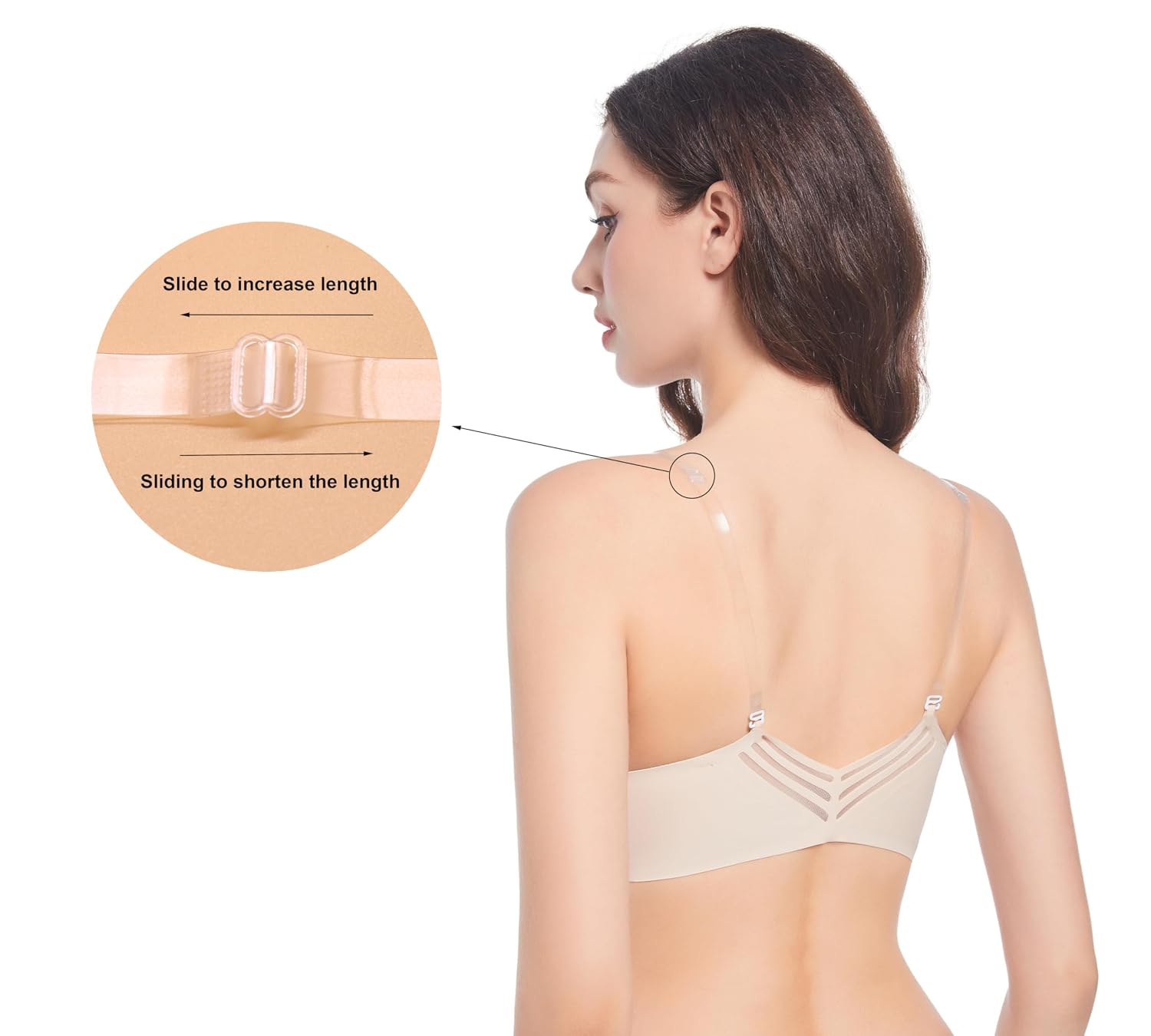 LeonHien Invisible Clear Adjustable Non-Slip Bra Straps — image 2