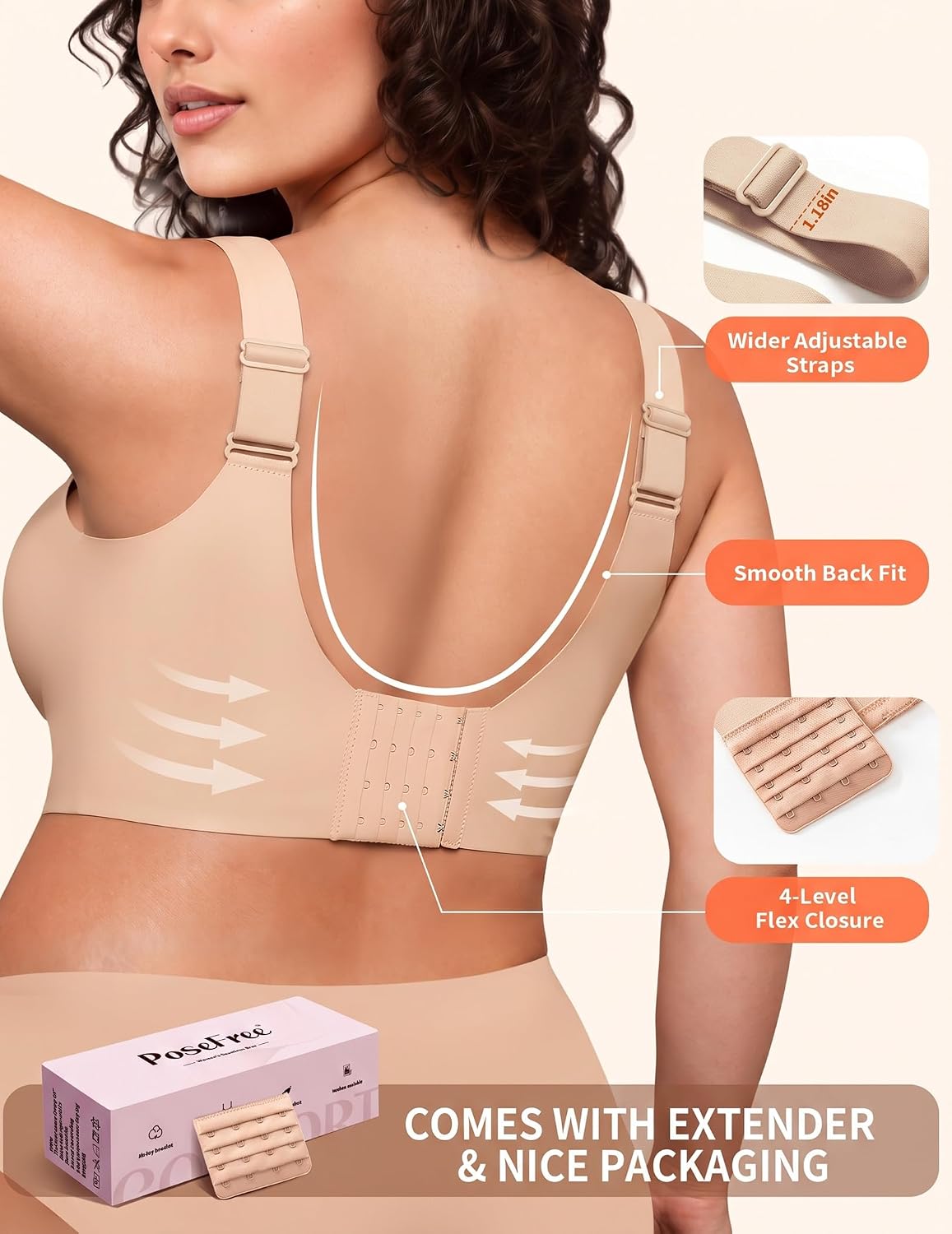 PoseFree Women's Jelly Wireless Full Coverage Bra — image 3