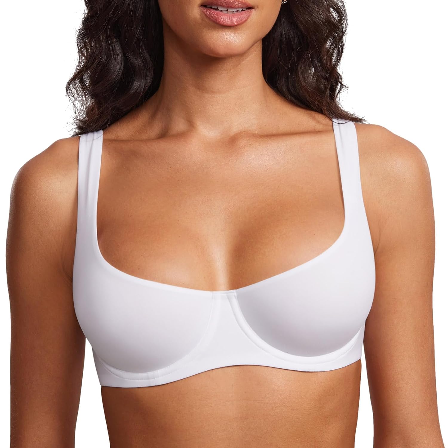 DOBREVA Women's Unlined Balconette Scoop Neck Bra — image 10