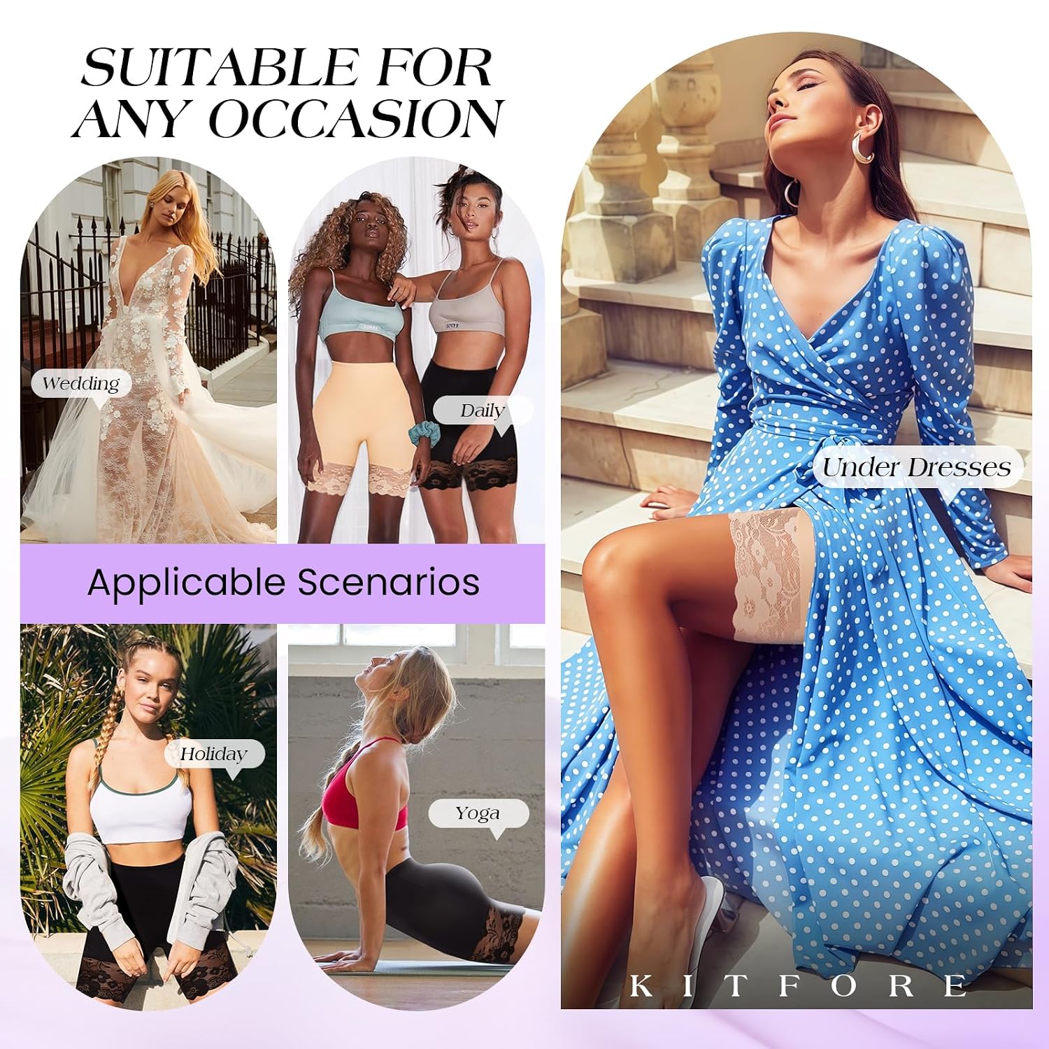 Kitfore Seamless Lace Shaping Boyshorts for Women — image 4
