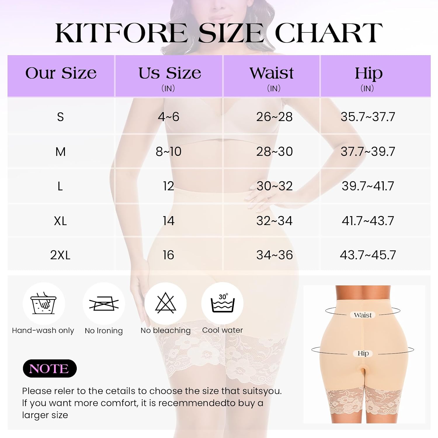 Kitfore Seamless Lace Shaping Boyshorts for Women — image 5