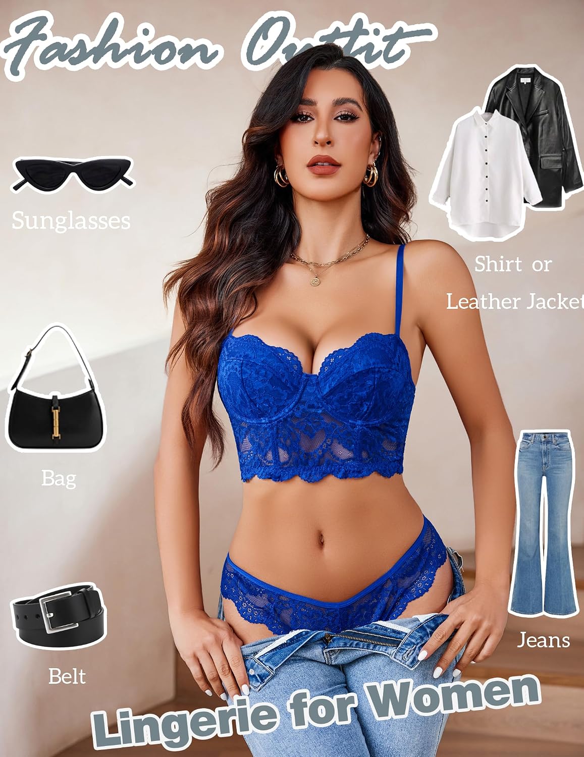 Avidlove Lace Push Up Bra and Panty Set — image 4