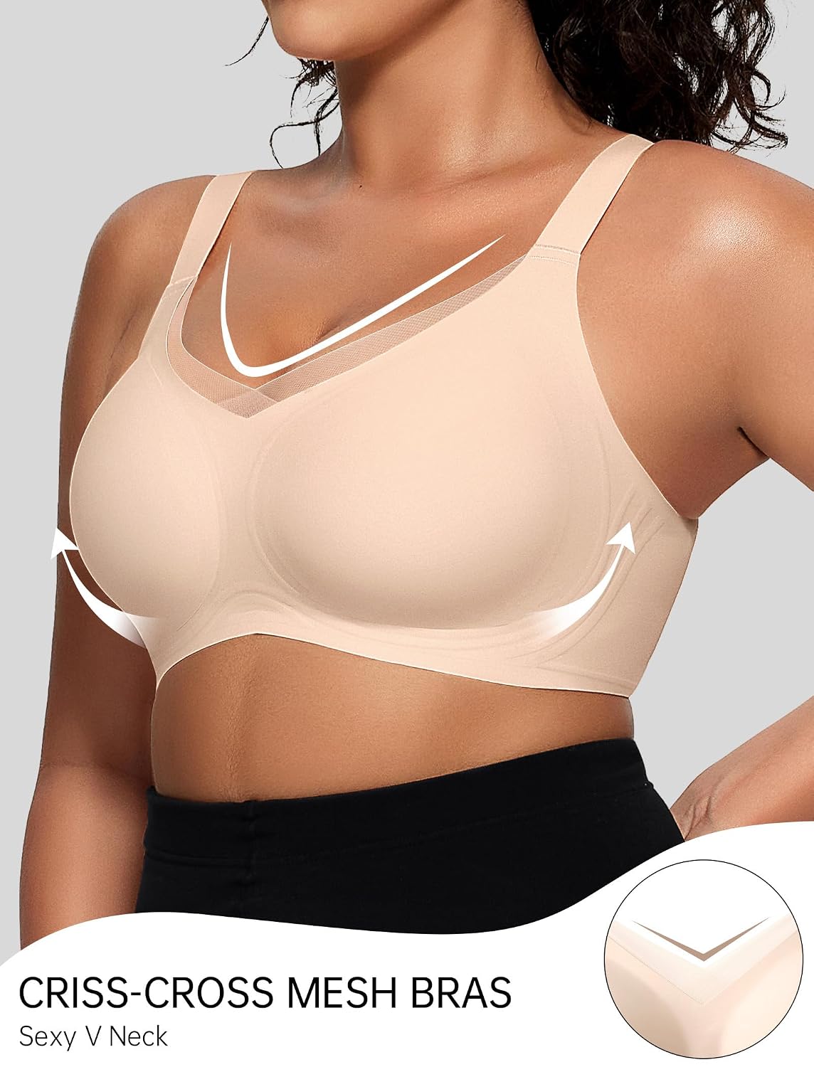 OEAK Wireless Jelly Bra Supportive Full Coverage — image 2