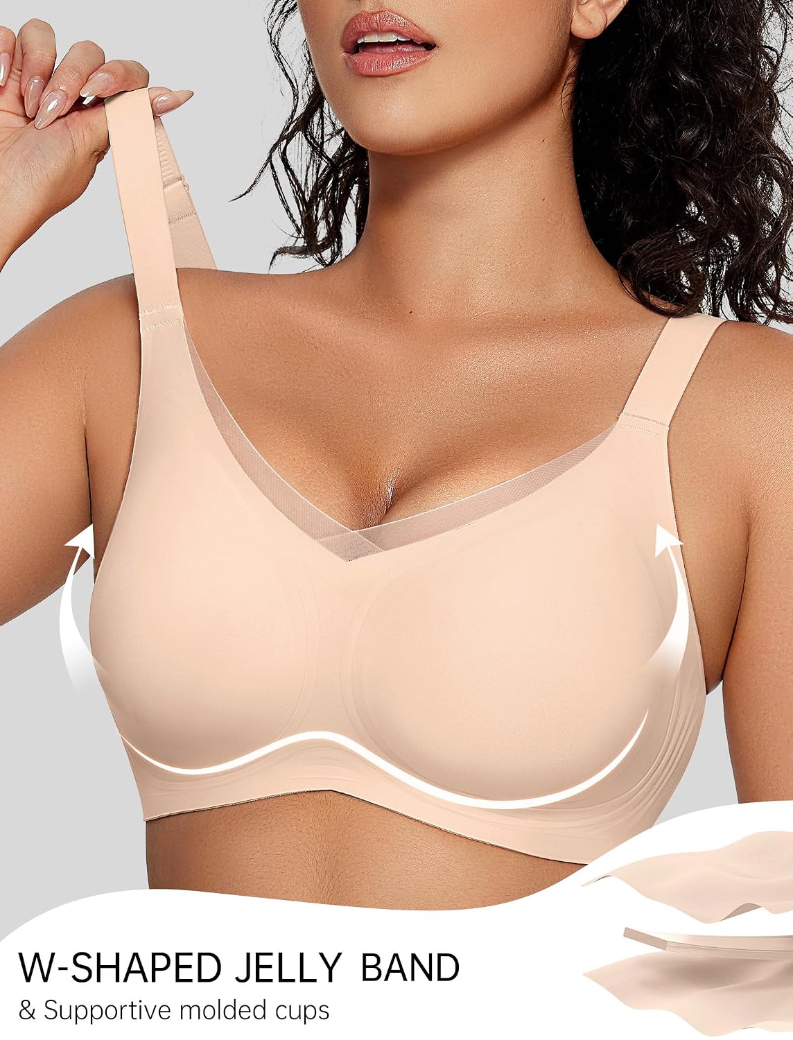 OEAK Wireless Jelly Bra Supportive Full Coverage — image 3