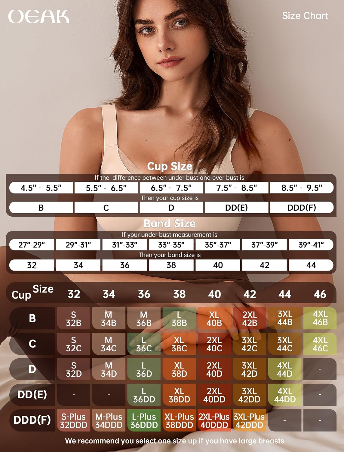 OEAK Wireless Jelly Bra Supportive Full Coverage — image 6
