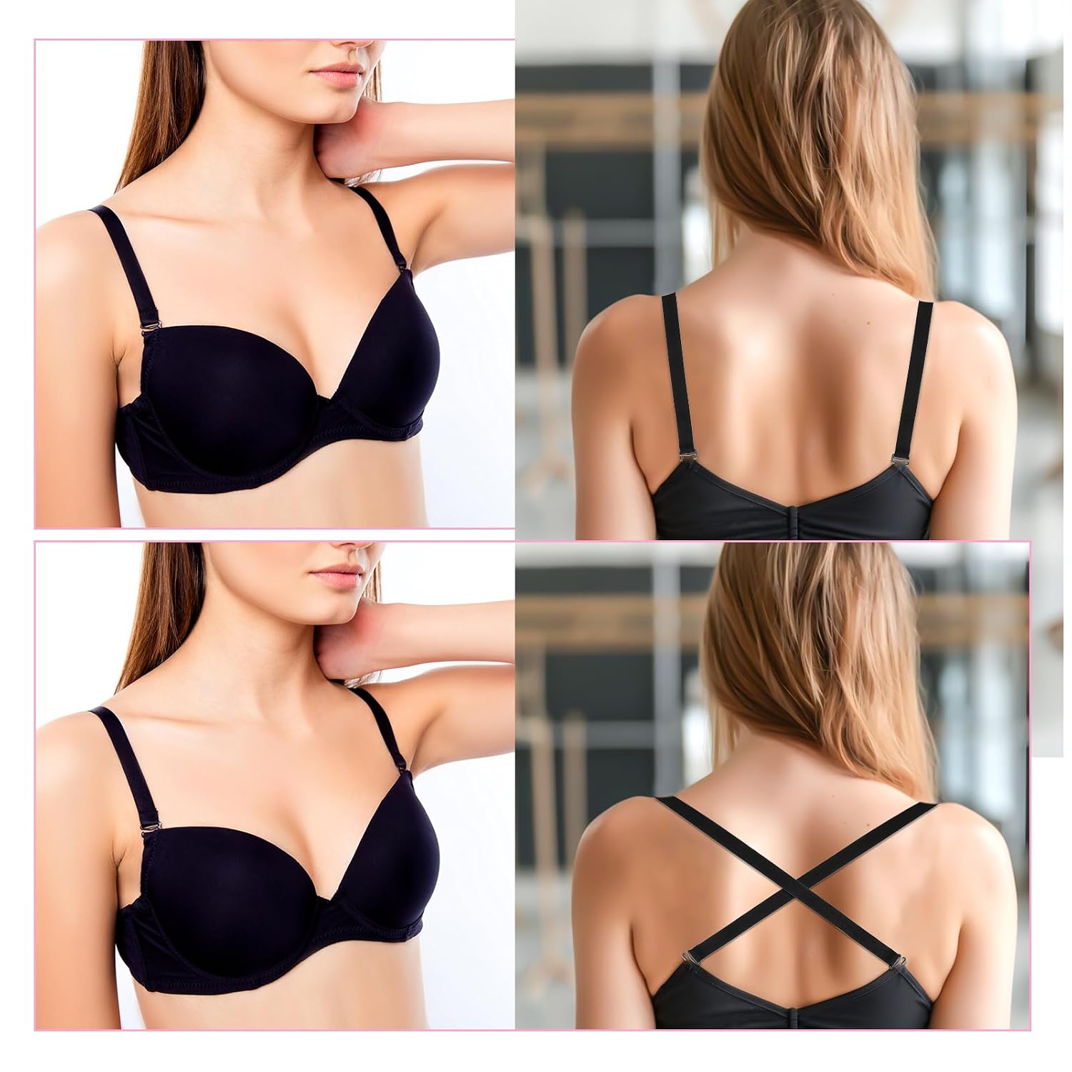 KALIONE Adjustable Non-Slip Bra Straps — image 4