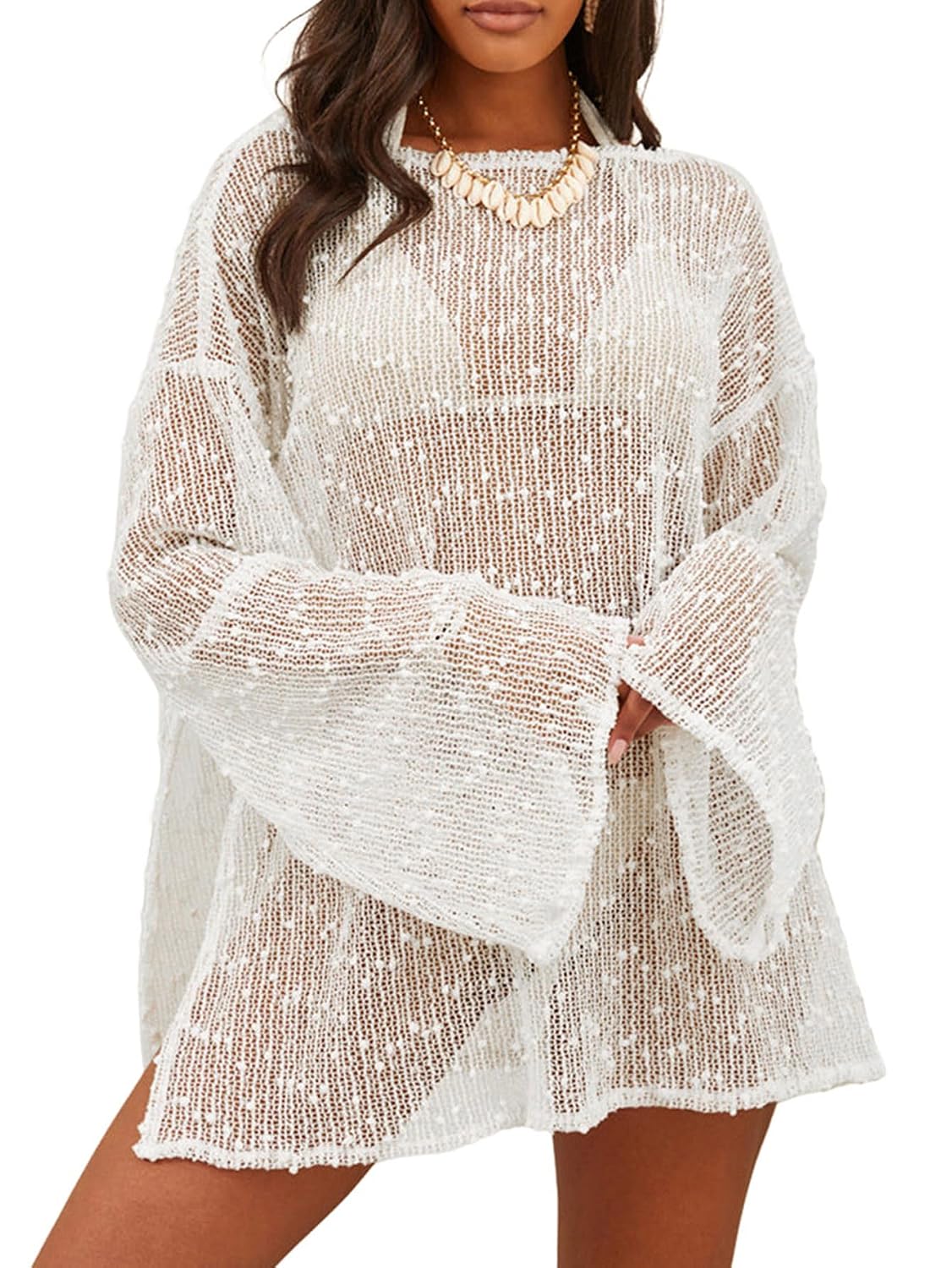 Lilosy Beach Swimsuit Cover Up Dress