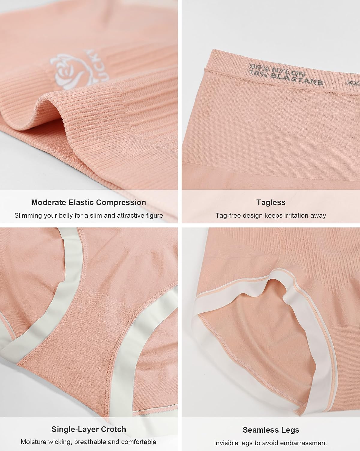 MIOTAN High Waisted Tummy Control Shapewear 4 Pack — image 5