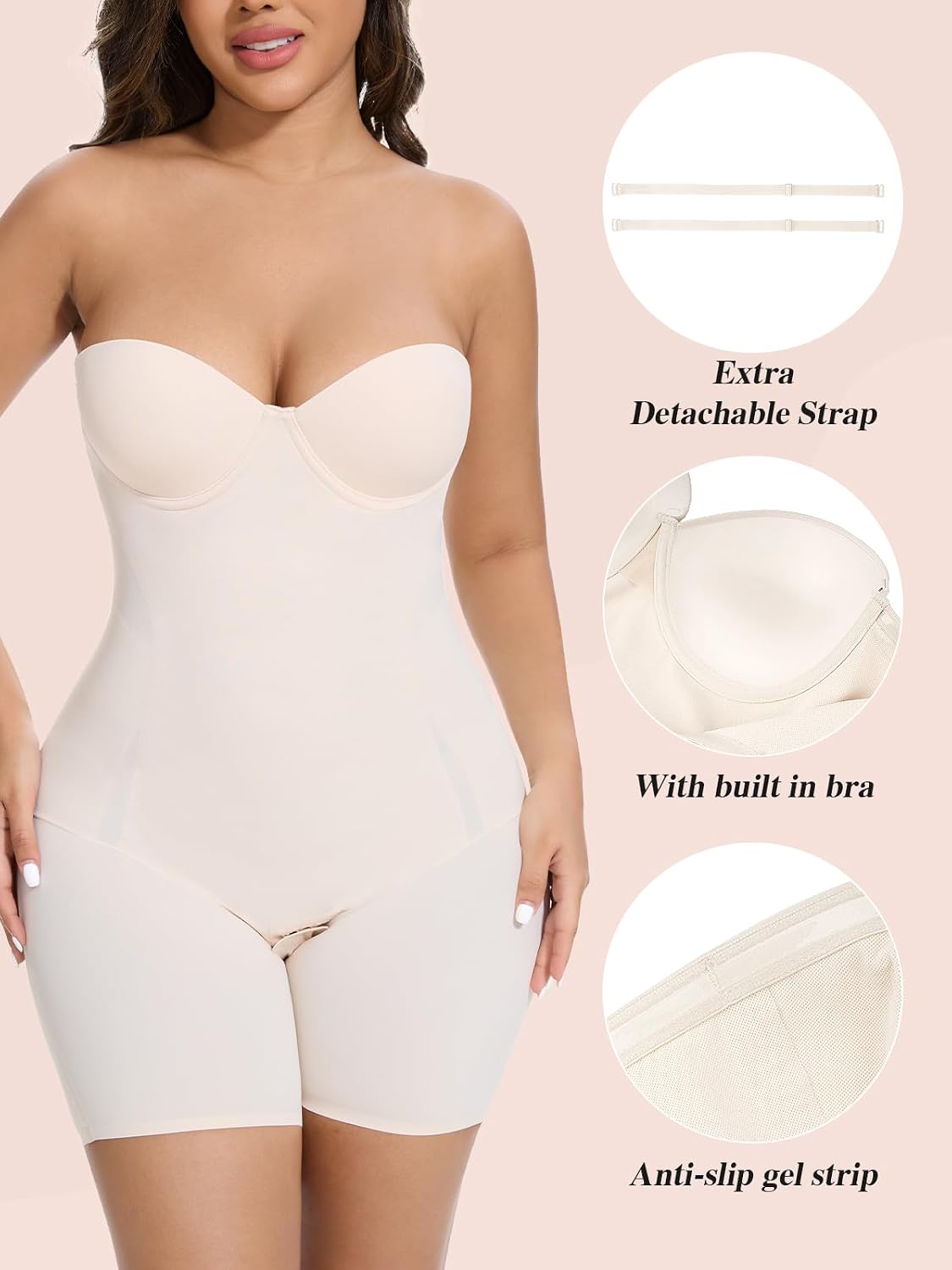 Slimers Strapless Shapewear with Built-In Bra — image 3