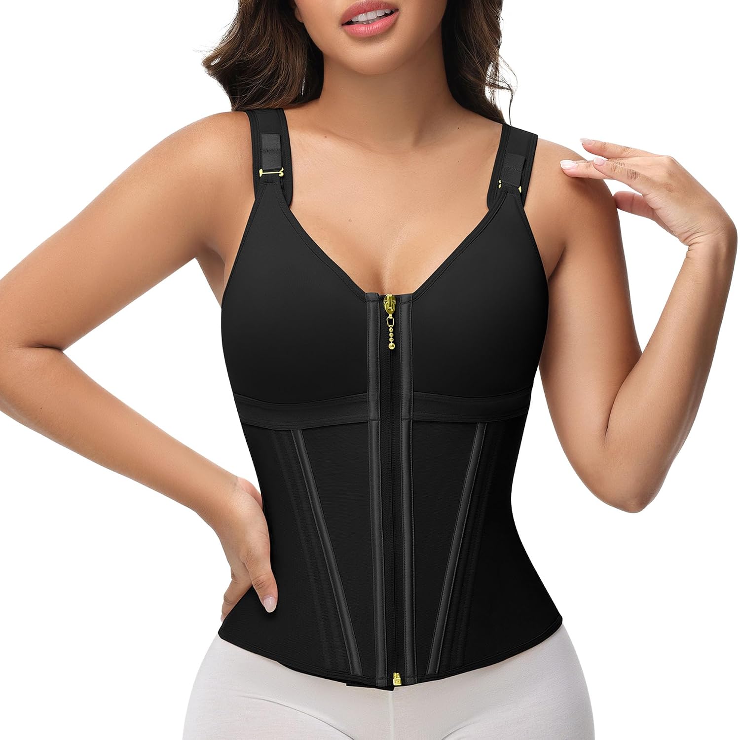 SHAPSHE Waist Trainer Corset with Bra