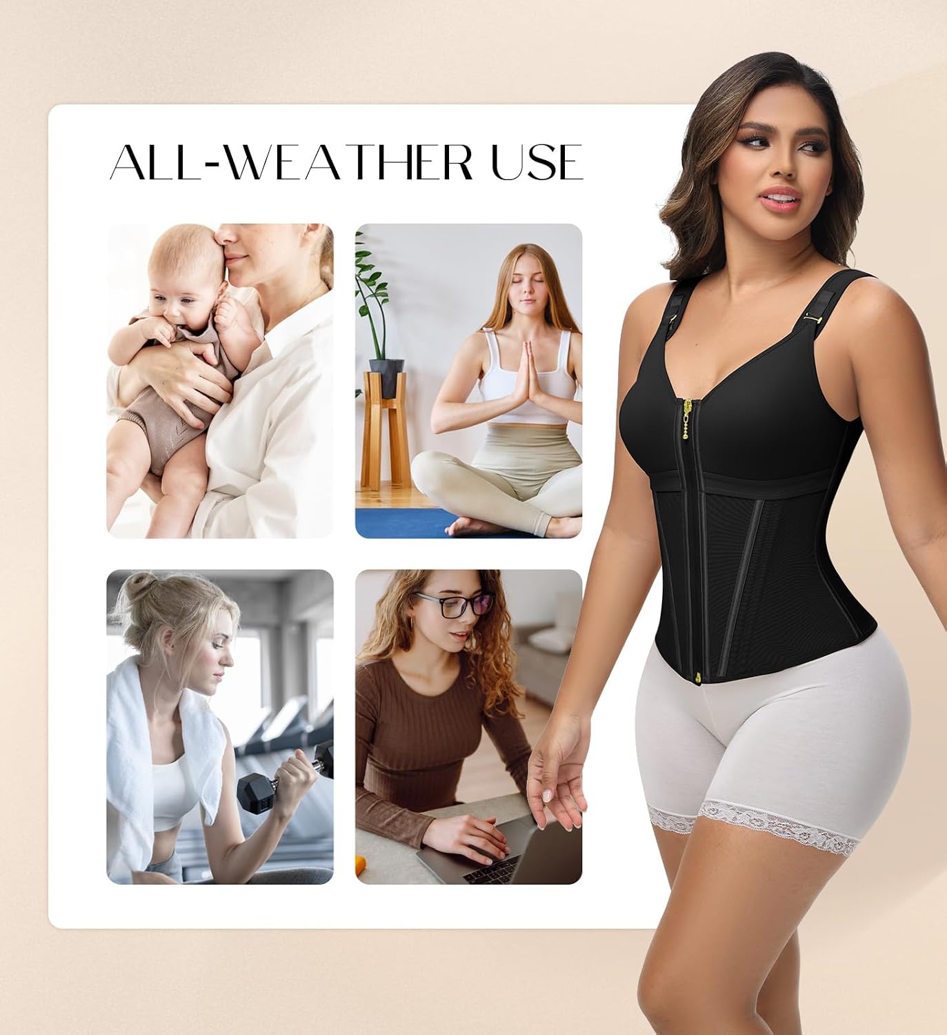SHAPSHE Waist Trainer Corset with Bra — image 6