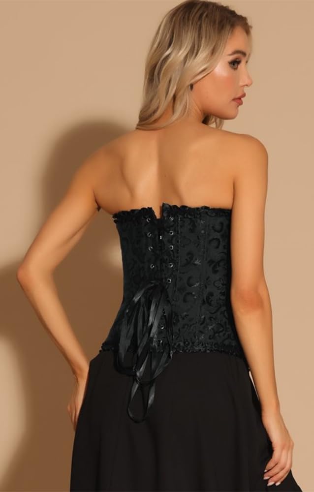 Black Lace Bustier Corset for Women — image 6