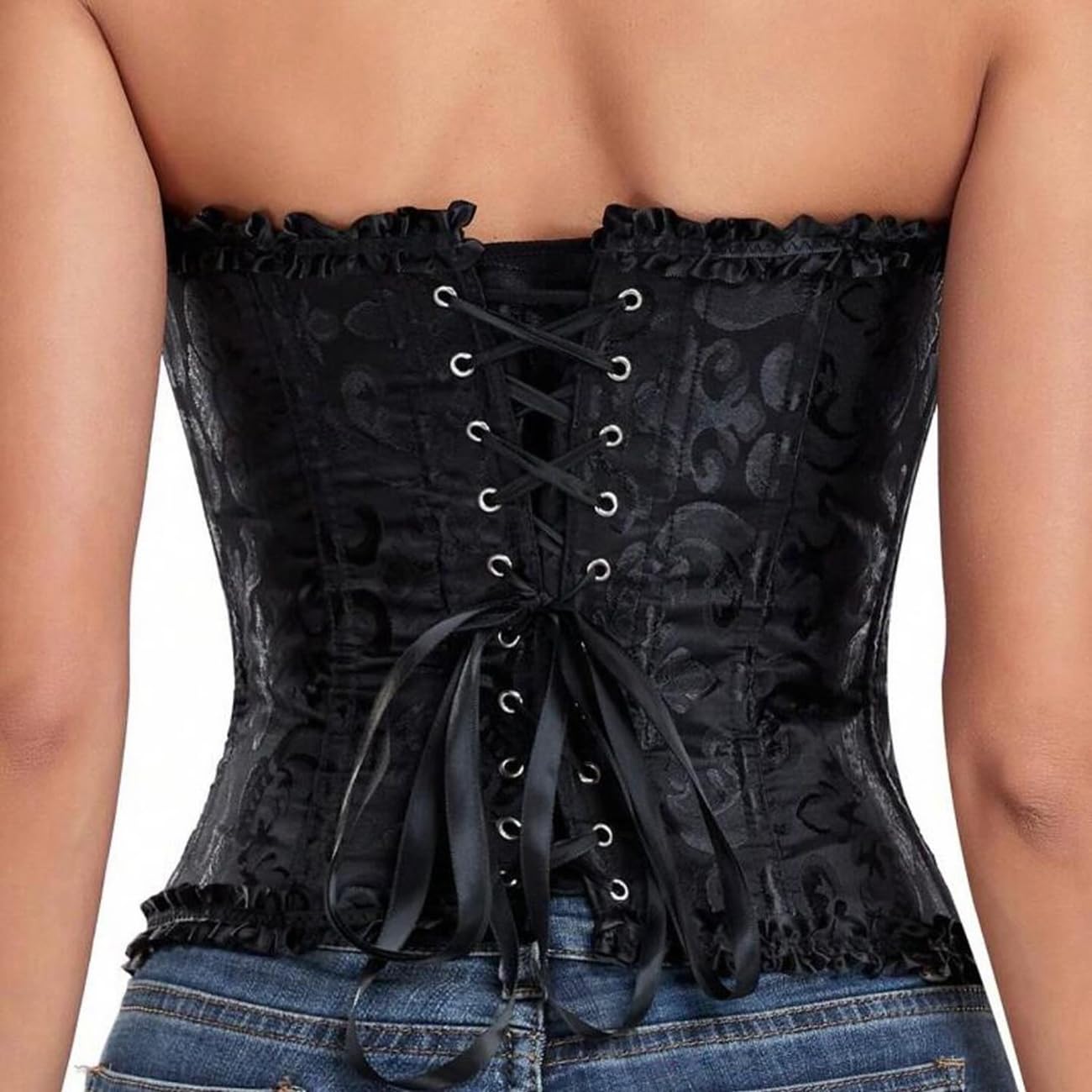 XuoAz Black Lace Bustier Corset Top — image 8