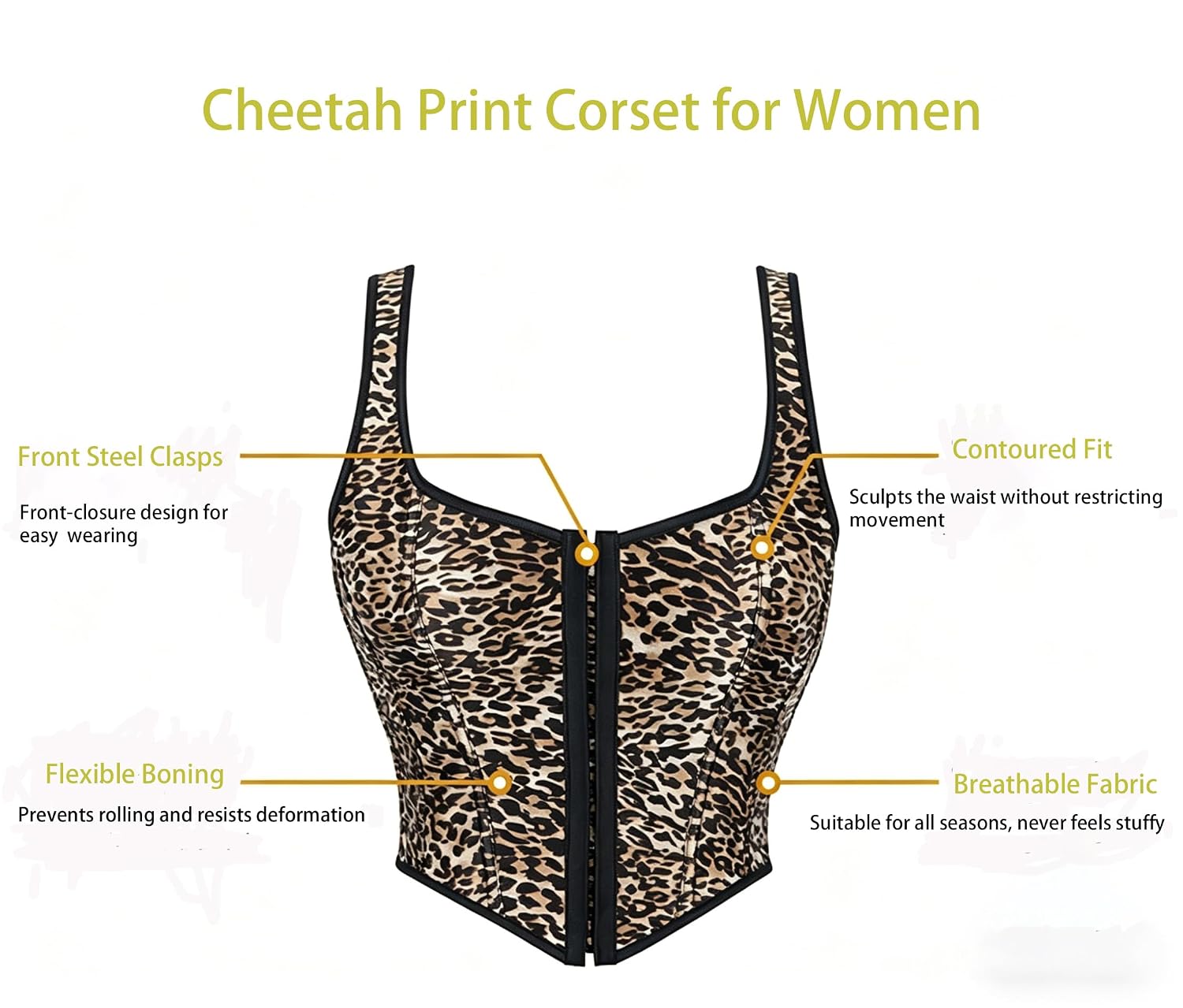 KorhLeoh Leopard-Print Bustier Corset Top — image 2
