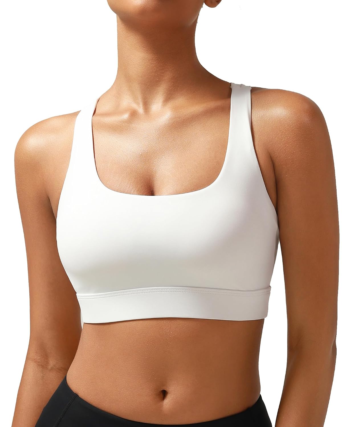 RUNNING GIRL High Impact Scoop Neck Sports Bra