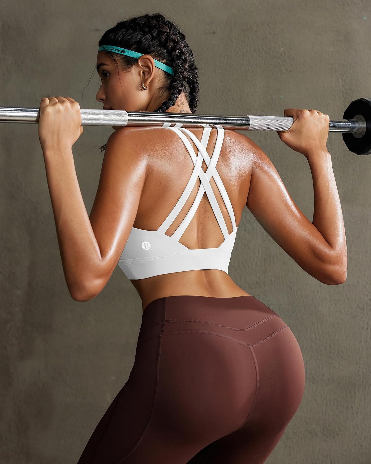 RUNNING GIRL High Impact Scoop Neck Sports Bra — image 7