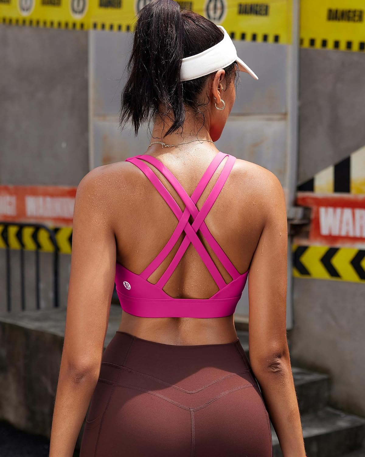 RUNNING GIRL High Impact Strappy Sports Bra — image 8