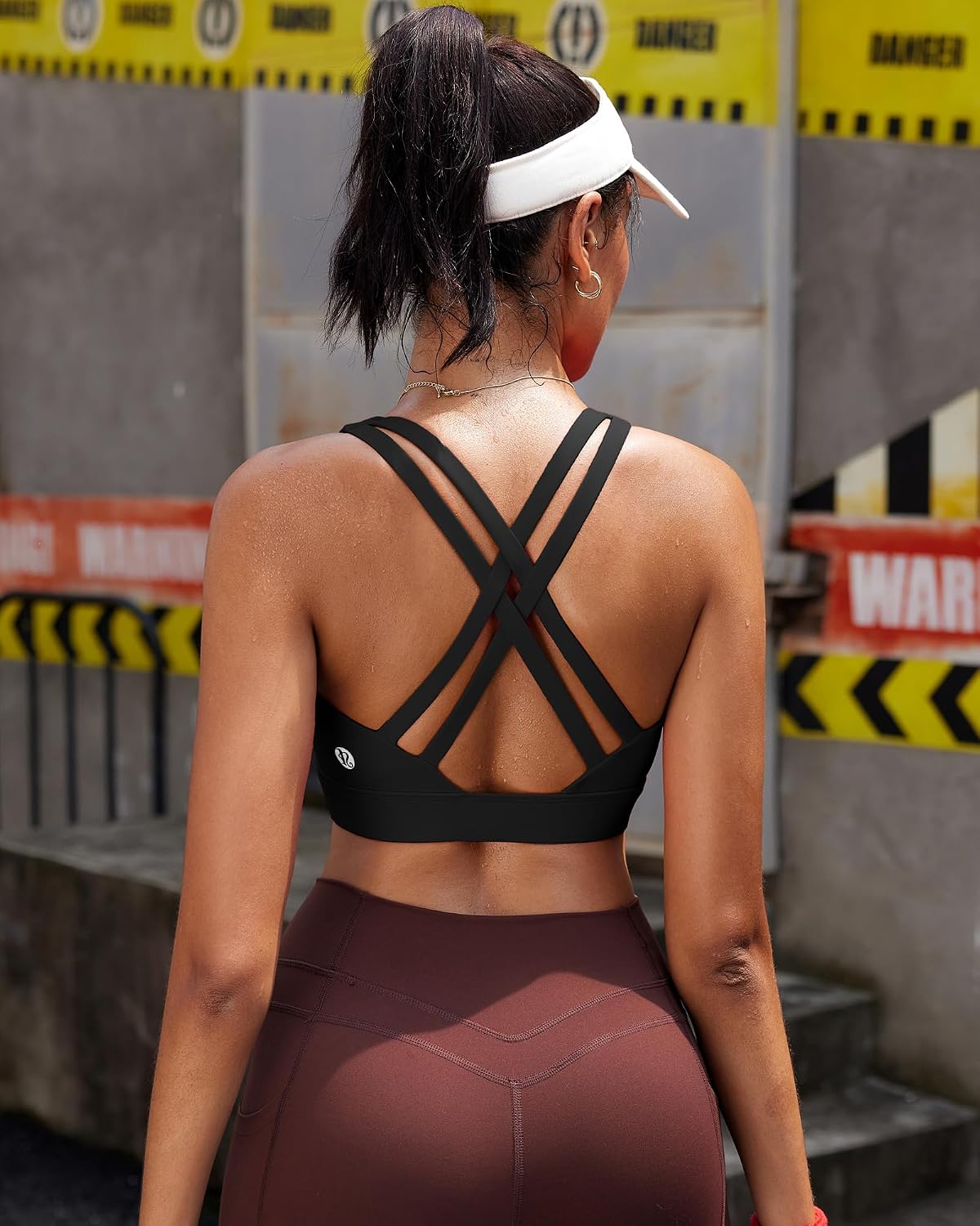 RUNNING GIRL High Impact Strappy Sports Bra — image 7