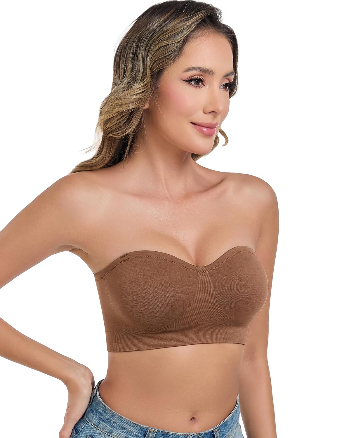 ANGOOL Wirefree Non-Slip Strapless Bandeau Bra — image 2