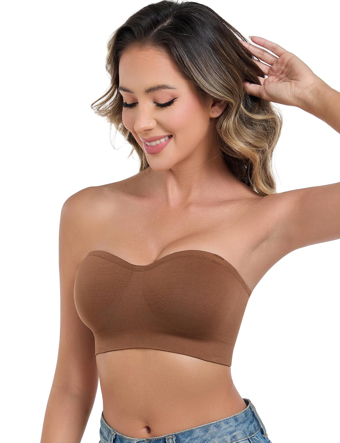 ANGOOL Wirefree Non-Slip Strapless Bandeau Bra — image 6