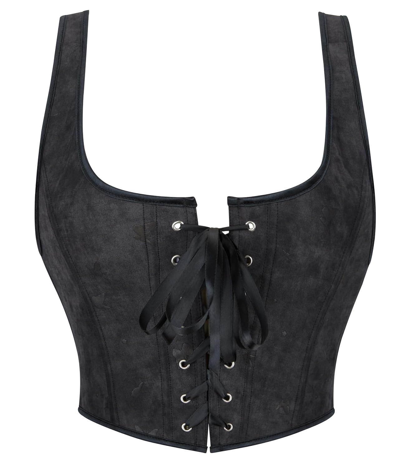 INOGIH Gothic Lace-Up Overbust Corset Bustier — image 2