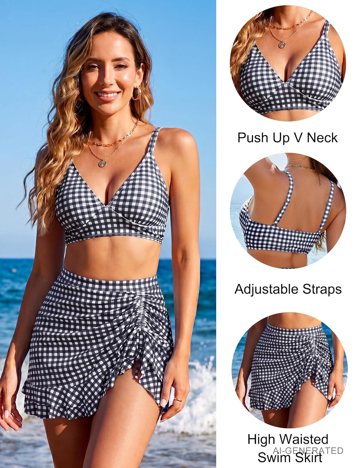 Blooming Jelly High Waisted Tummy Control Bikini Set — image 3