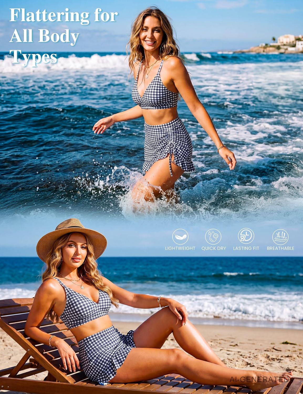 Blooming Jelly High Waisted Tummy Control Bikini Set — image 4