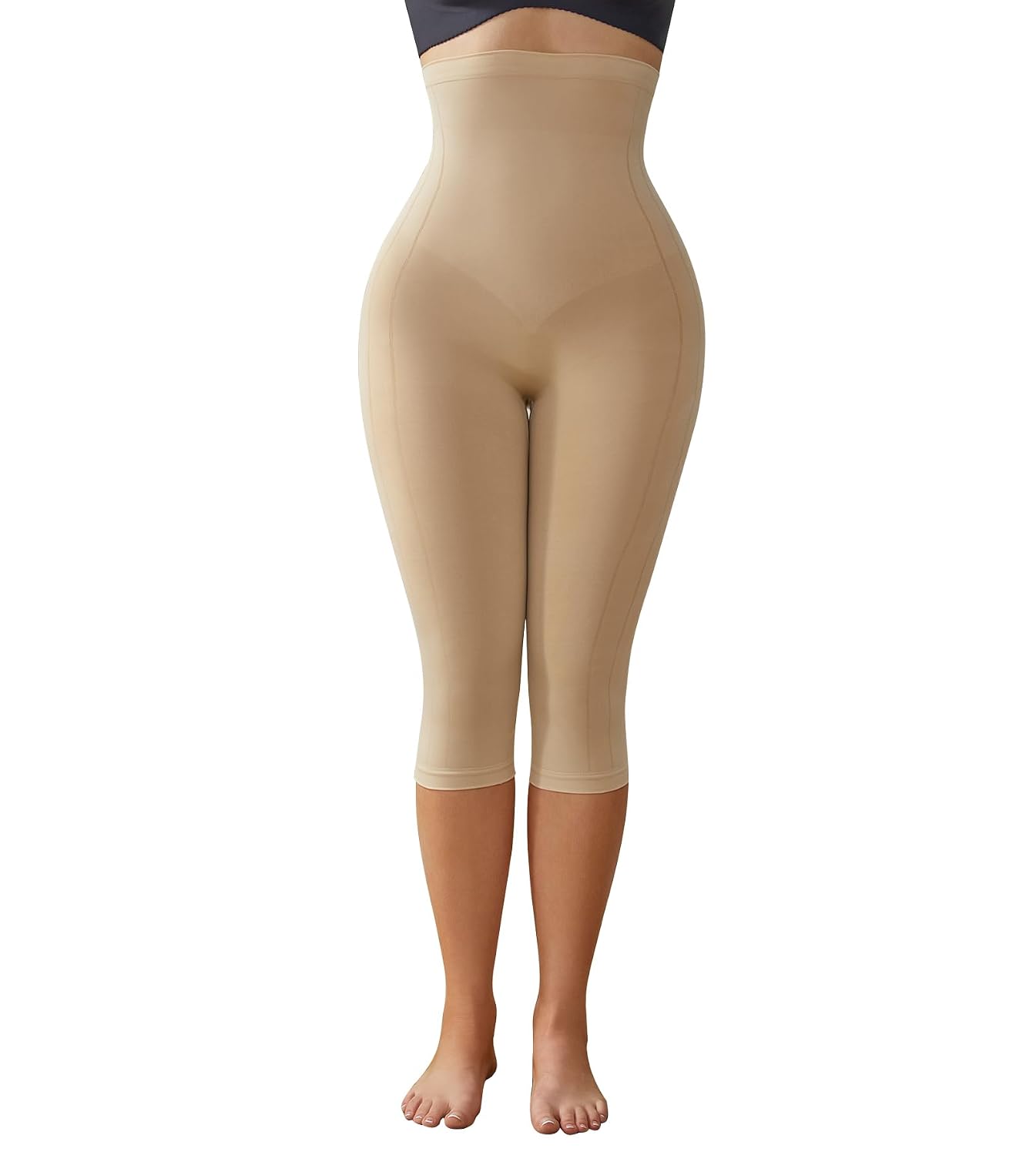 Suprenx High Waisted Capri Shapewear for Women