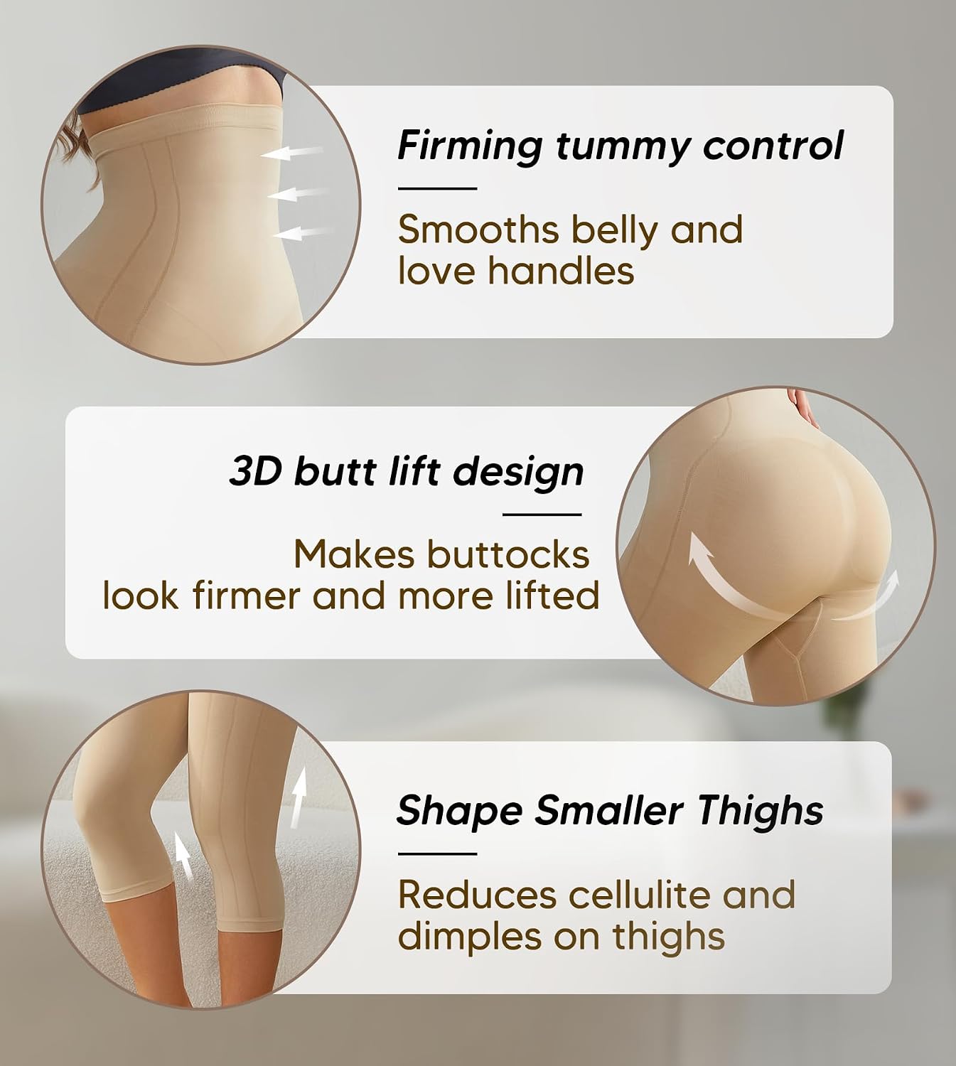 Suprenx High Waisted Capri Shapewear for Women — image 2