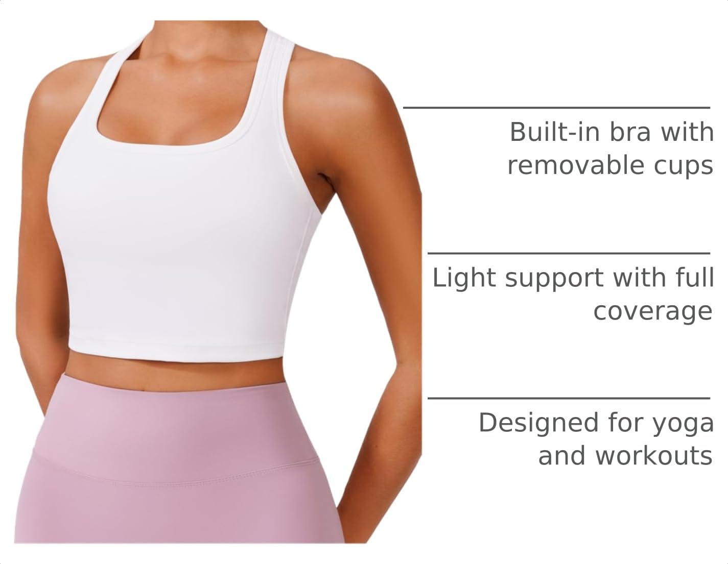 PINSPARK Racerback Sports Bra Tank Top — image 4