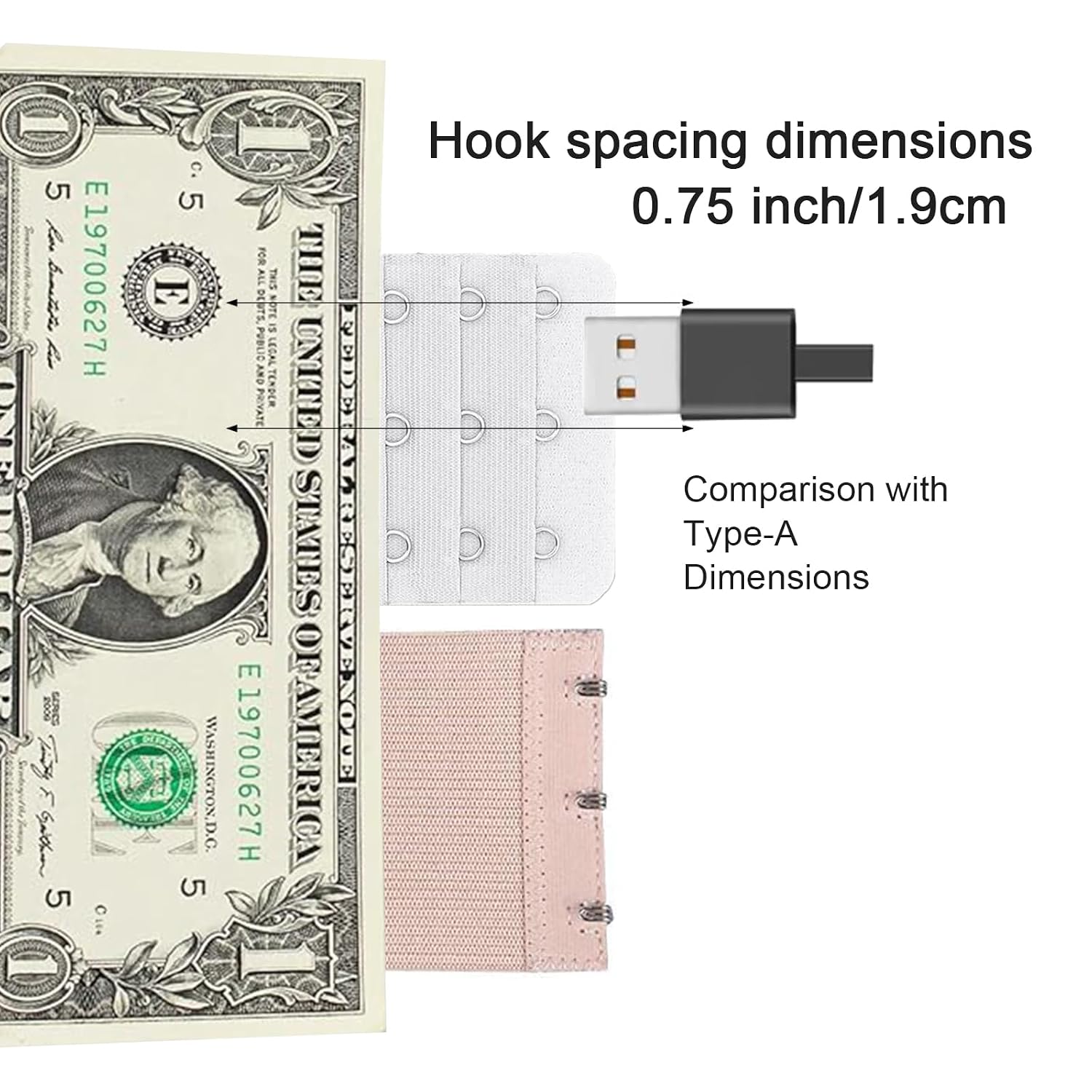 GLRVFUX 3 Hook Bra Extender Strap — image 3