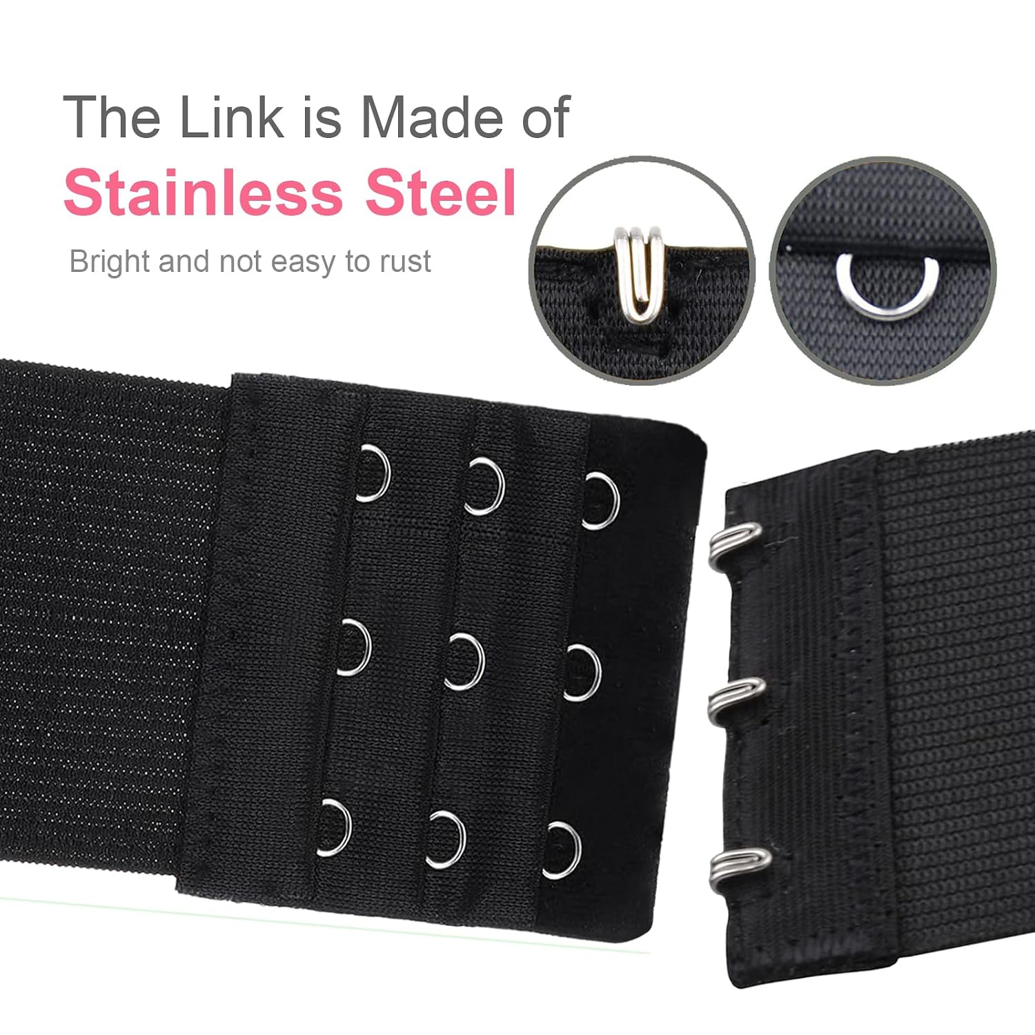 GLRVFUX 3 Hook Bra Extender Strap — image 4