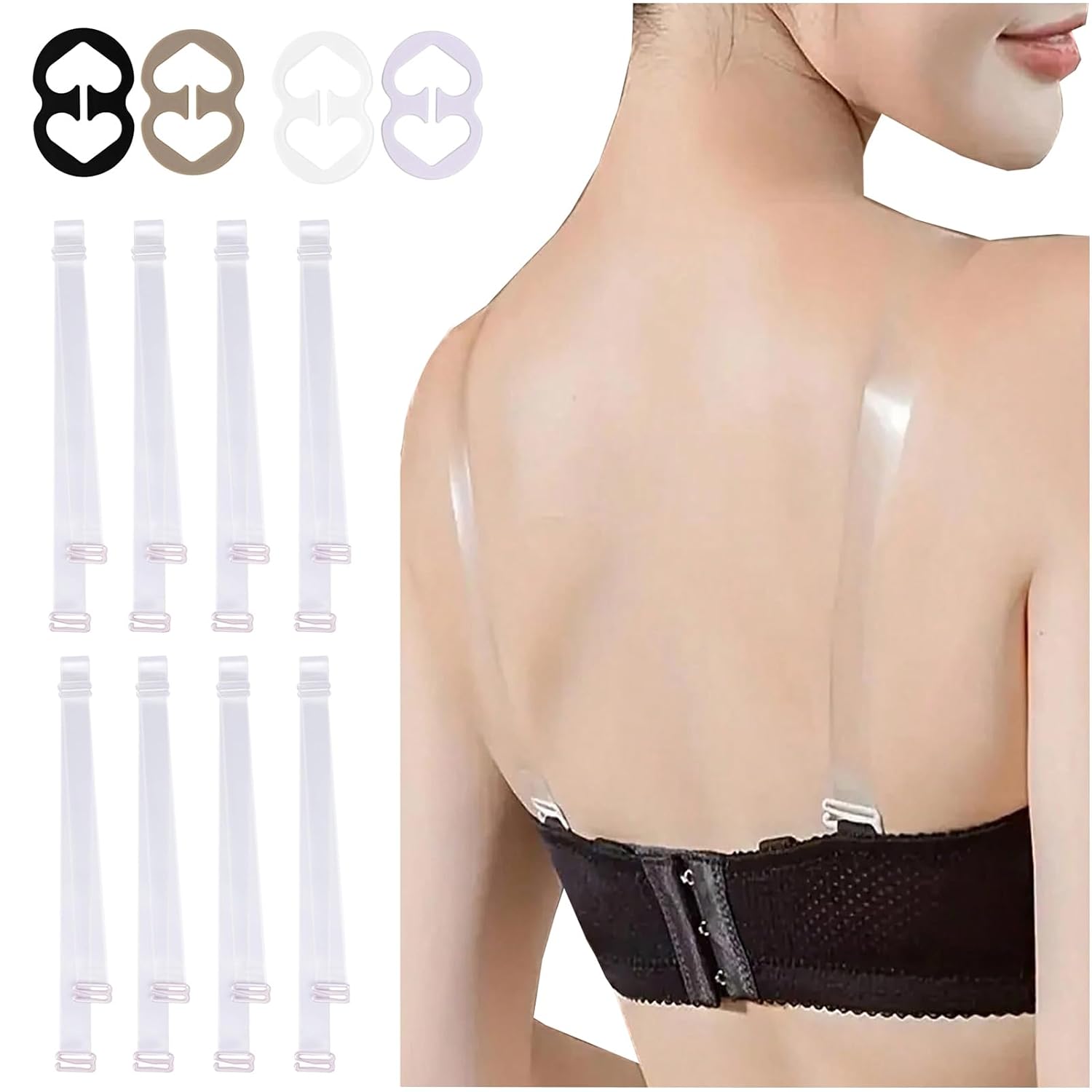 FIVEGOGO Invisible Bra Straps with Clips — image 2
