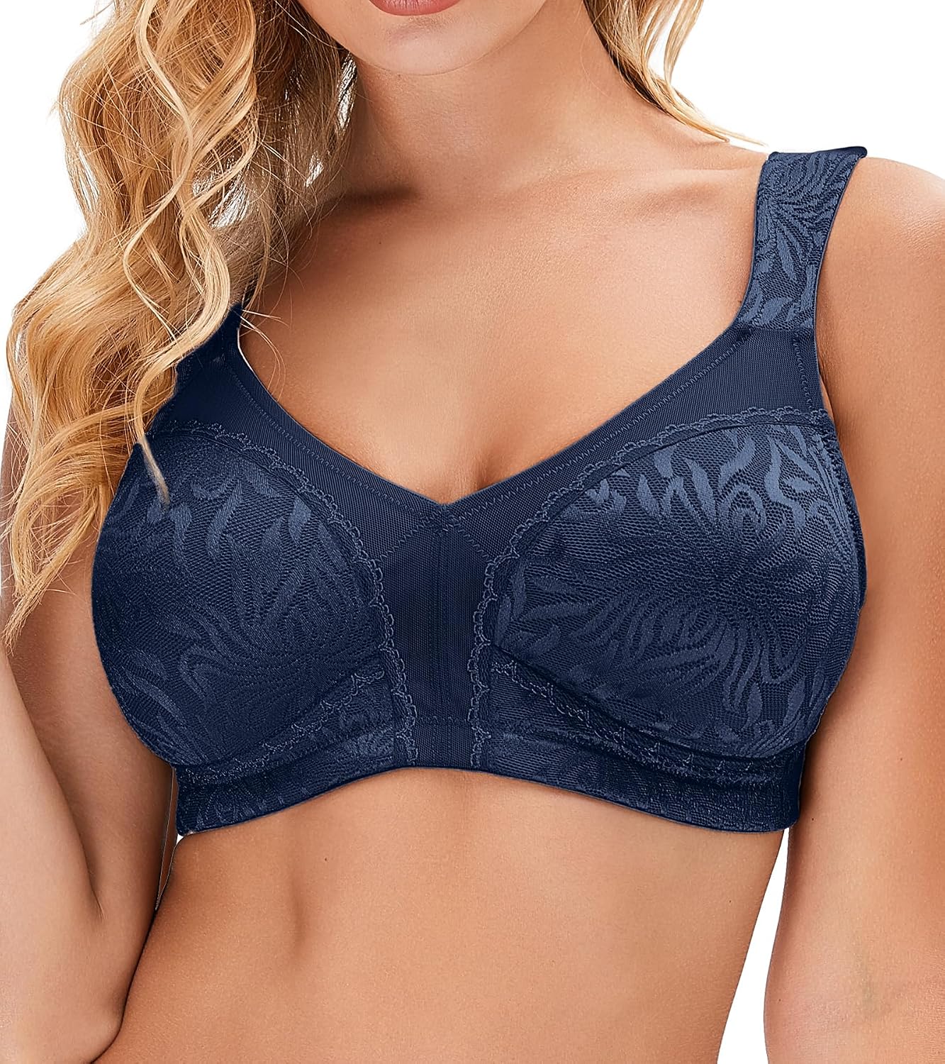 Wingslove Women's Wireless Minimizer Bra for Full Figure — image 10