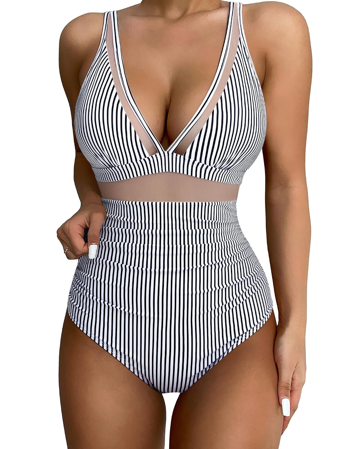 SUUKSESS Mesh Tummy Control Swimsuit — image 11
