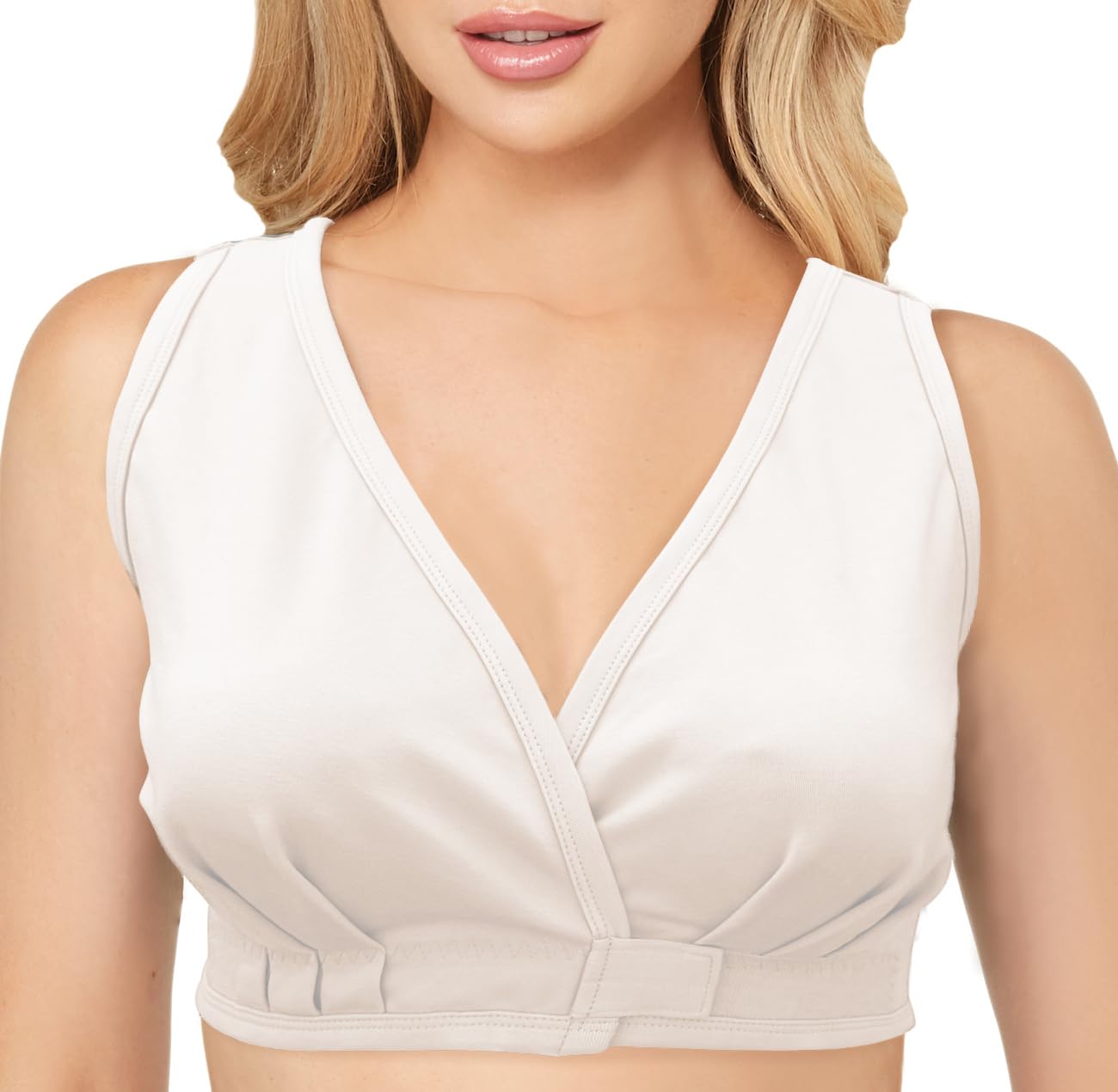 Alessandra B Cotton Adaptive Front Closure Bra