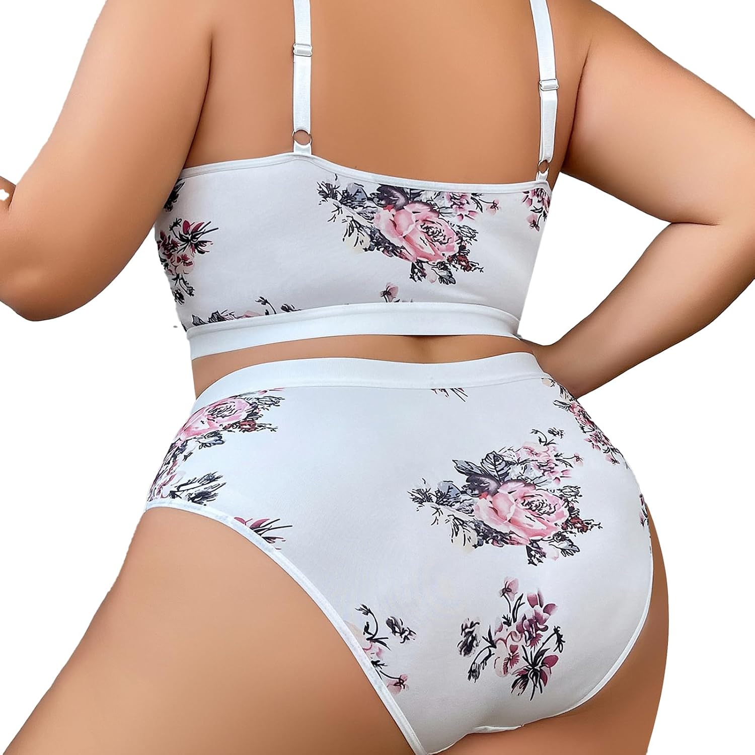 SecWpnConfy Plus Size Sheer Lace Lingerie Set — image 4