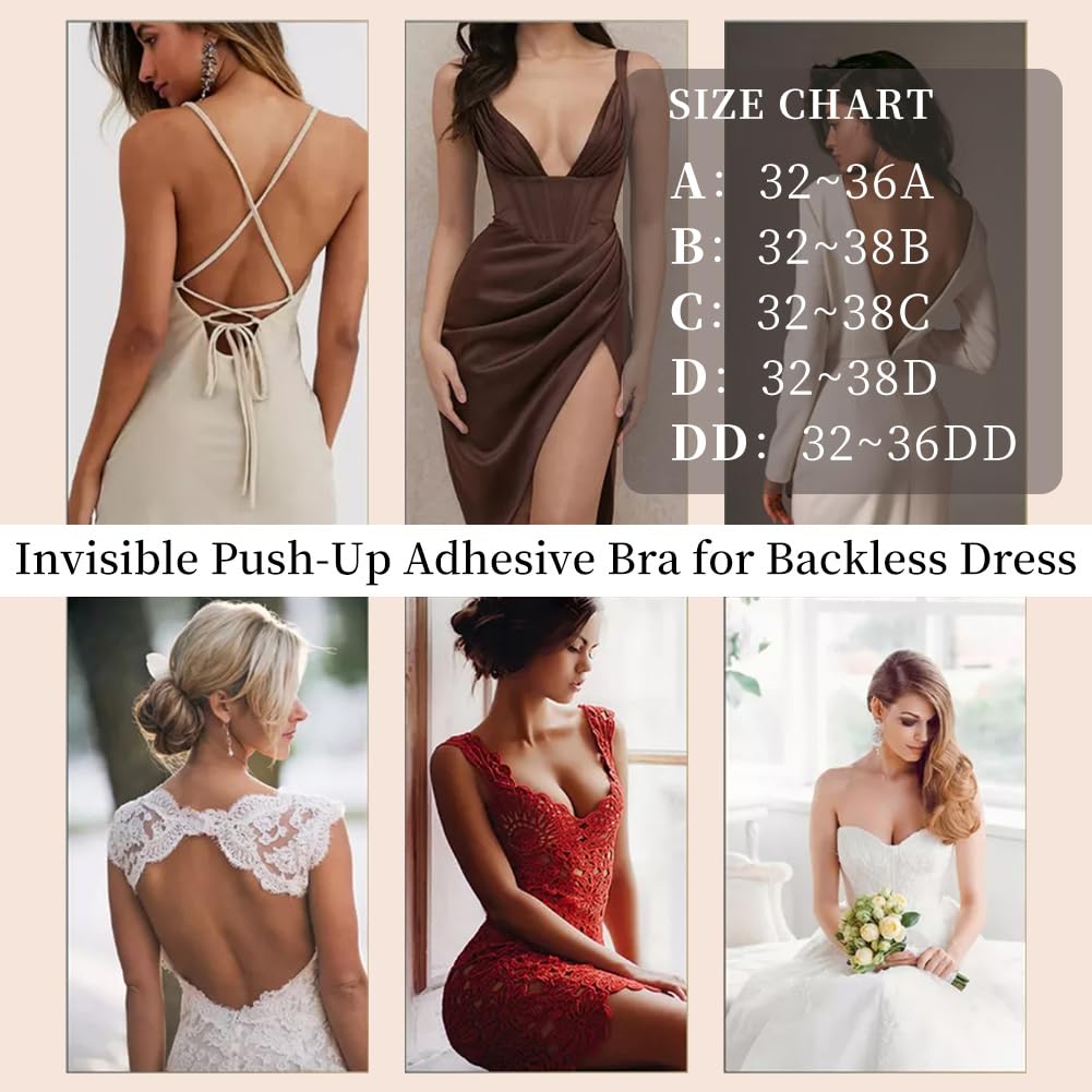 Sexy Code 1701 Invisible Adhesive Push-Up Strapless Bra — image 5